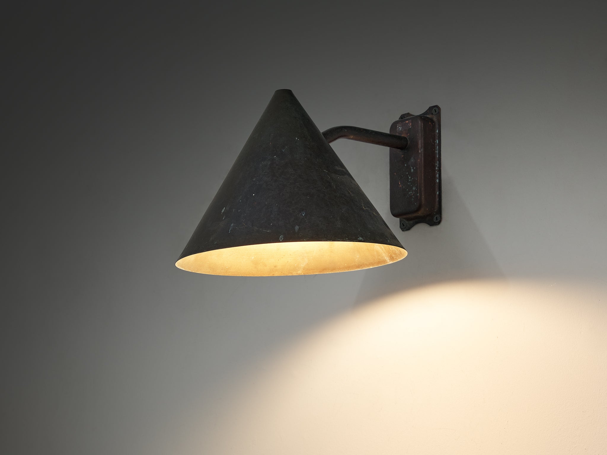 Hans-Agne Jakobsson 'Tratten' Copper Wall Light Lighting Morentz