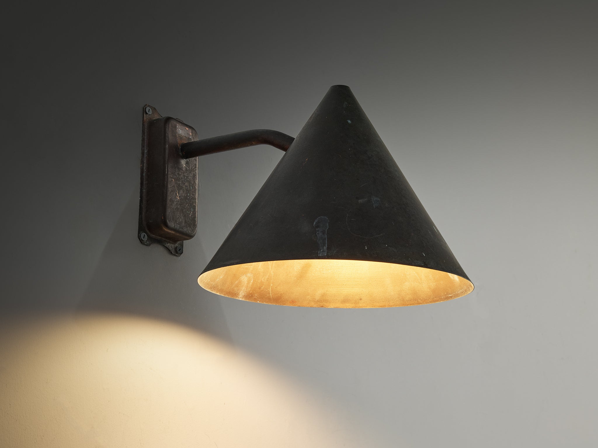 Hans-Agne Jakobsson 'Tratten' Copper Wall Light Lighting Morentz