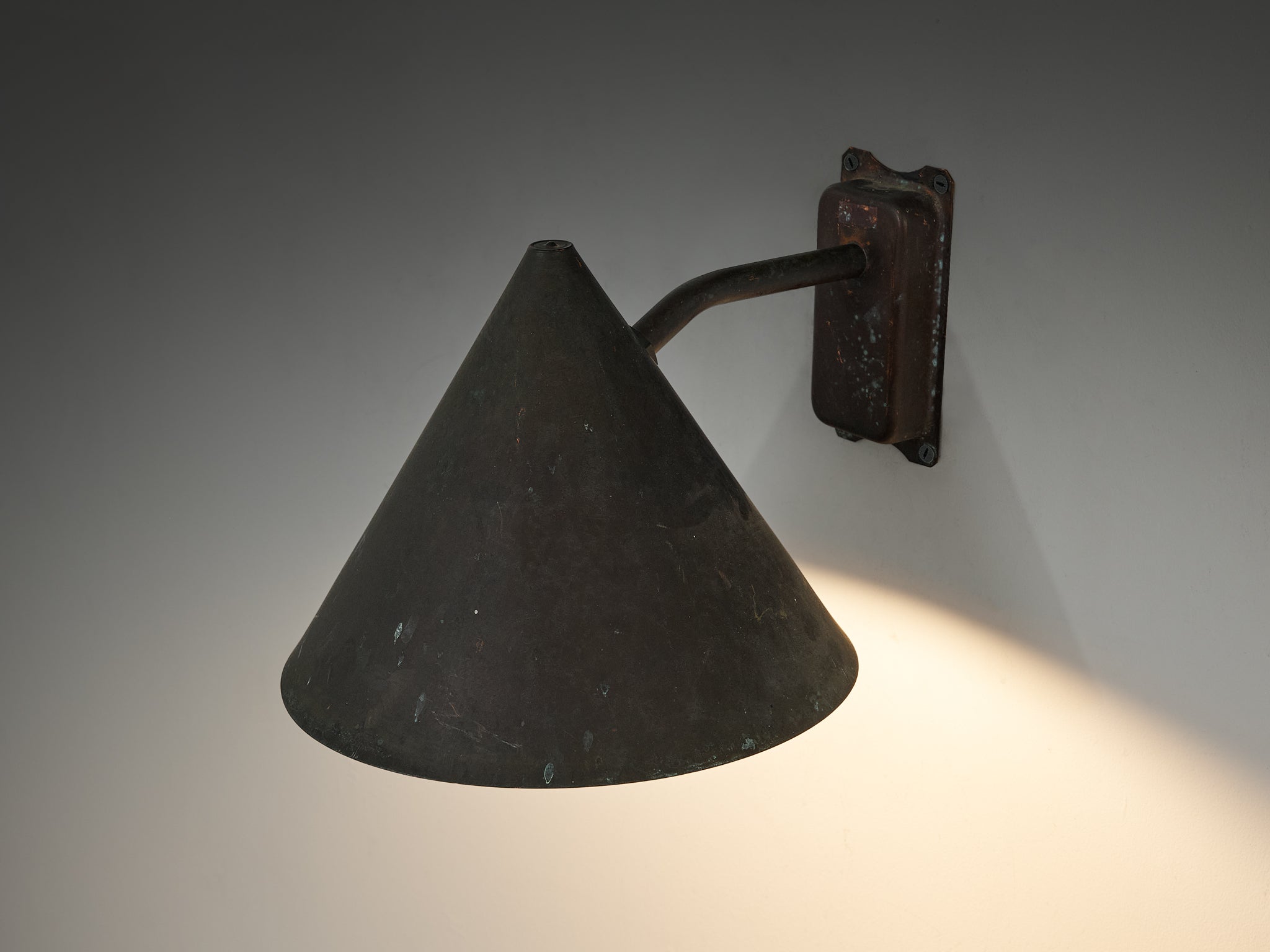Hans-Agne Jakobsson 'Tratten' Copper Wall Light Lighting Morentz