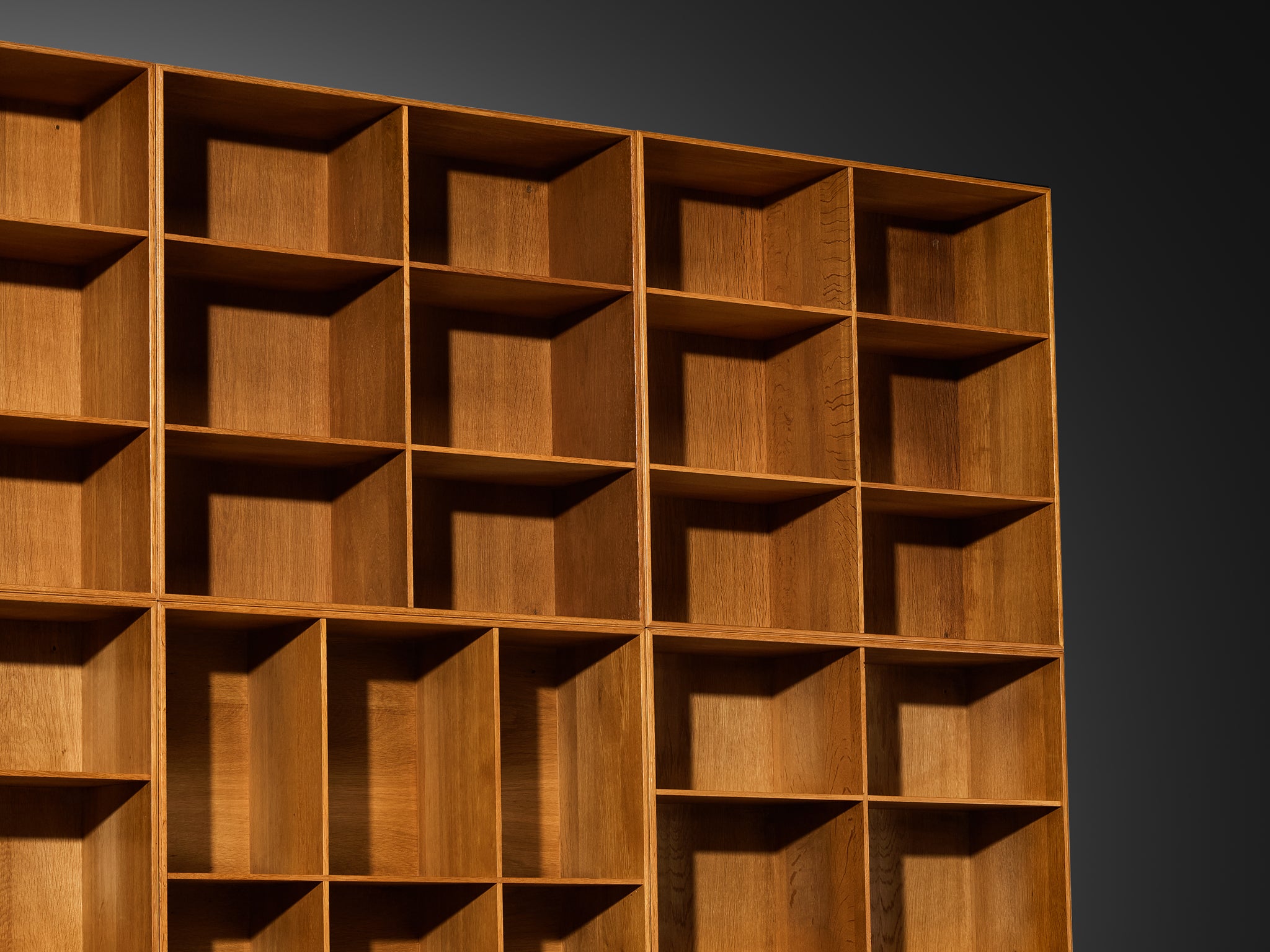 Mogens Koch for Rud Radmussen Modular Library in Oak Case pieces and storage cabinets Morentz