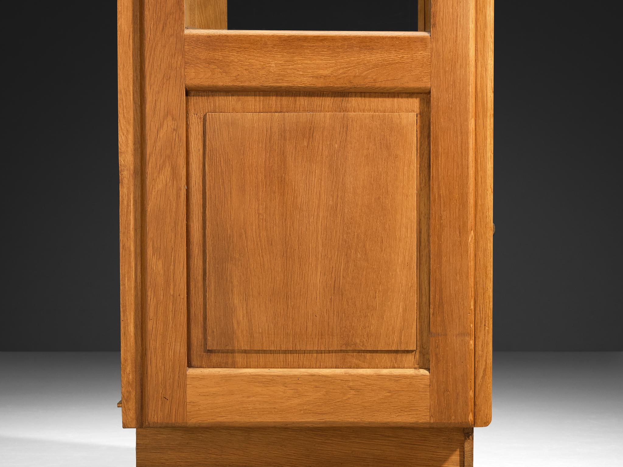 Art Deco Showcase in Oak and Glass and Decorative Copper Detailing case pieces and storage cabinets Morentz