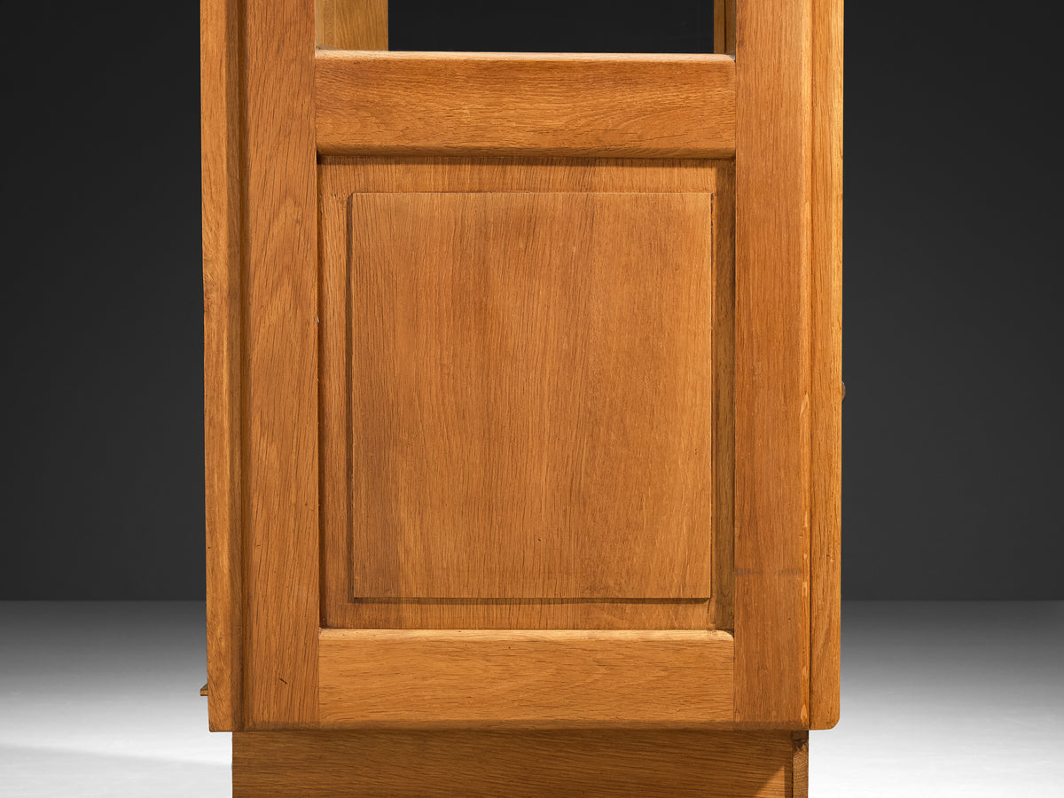 Art Deco Showcase in Oak and Glass and Decorative Copper Detailing Case pieces and storage cabinets Morentz