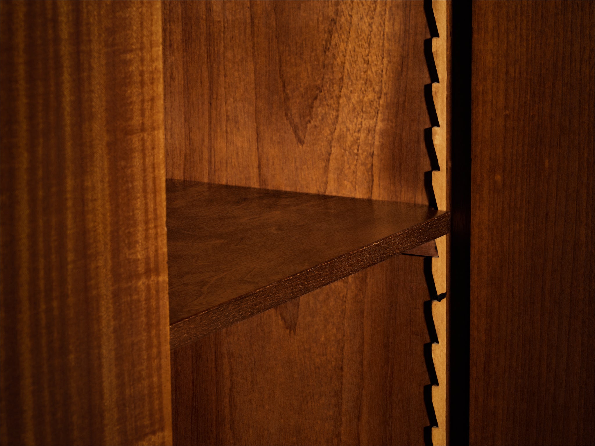 1950s Mid-Century Modern French Cabinet in Mahogany with Sculptural Base case pieces and storage cabinets Morentz