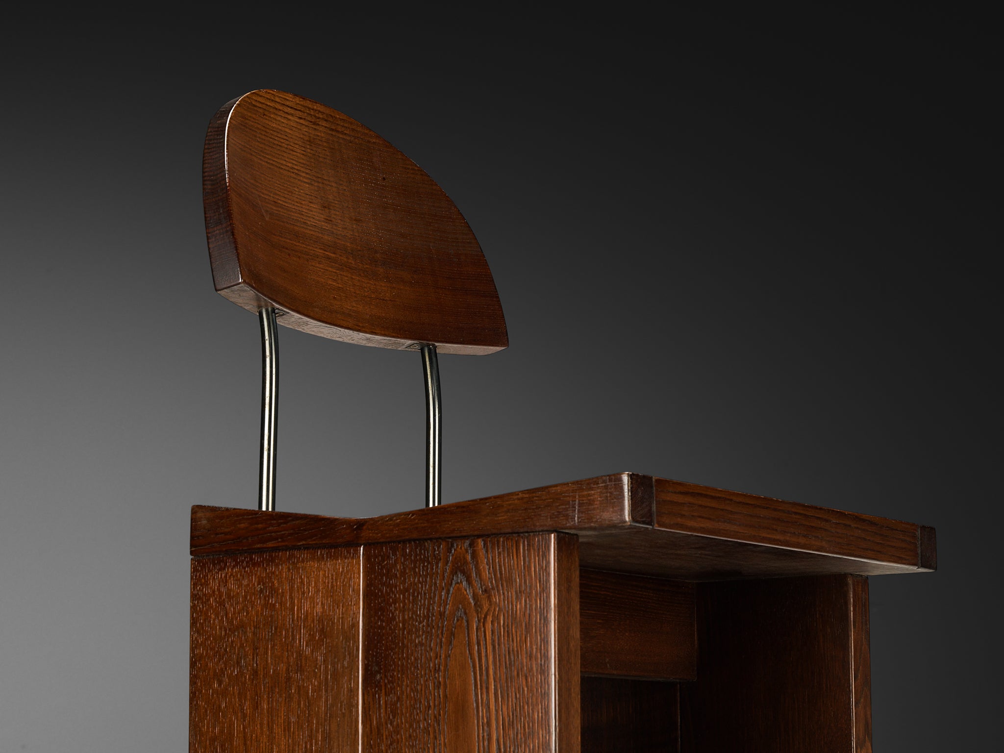 Tito Agnoli Set of Six 'Ilex' Dining Chairs in Solid Oak Seating Morentz