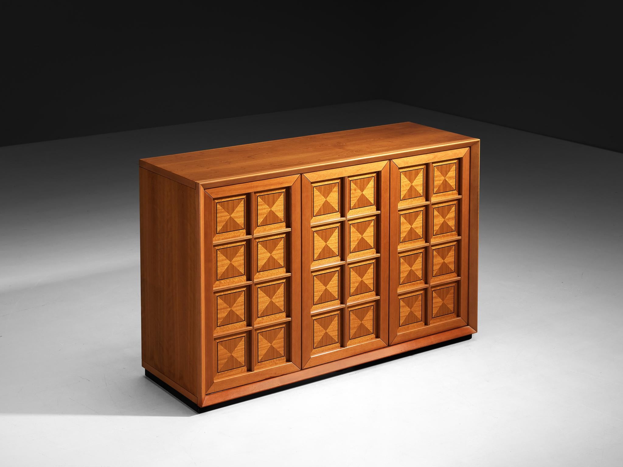 Italian Post-Modern Sideboard with Geometric Front case pieces and storage cabinets Morentz