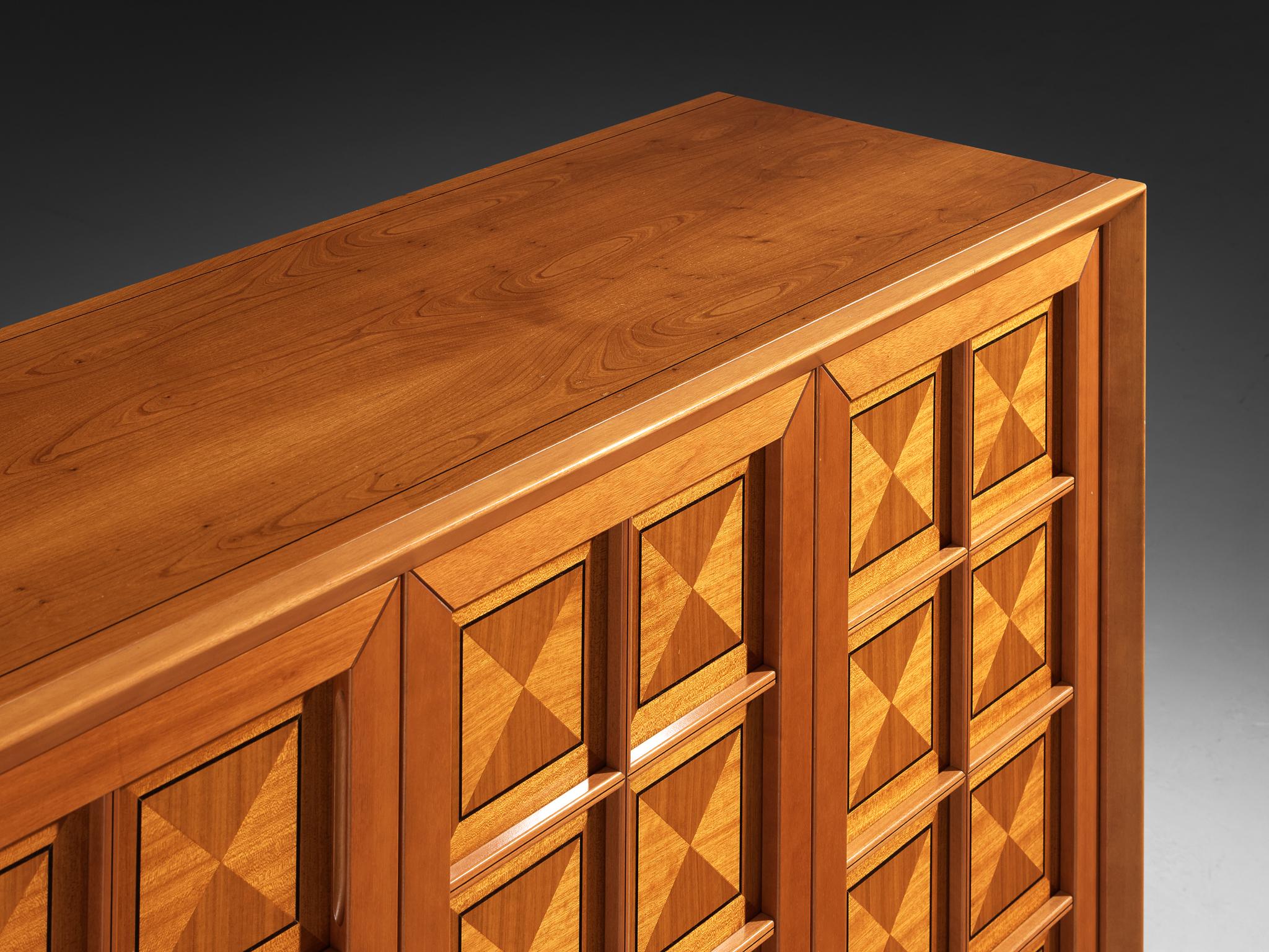 Italian Post-Modern Sideboard with Geometric Front case pieces and storage cabinets Morentz