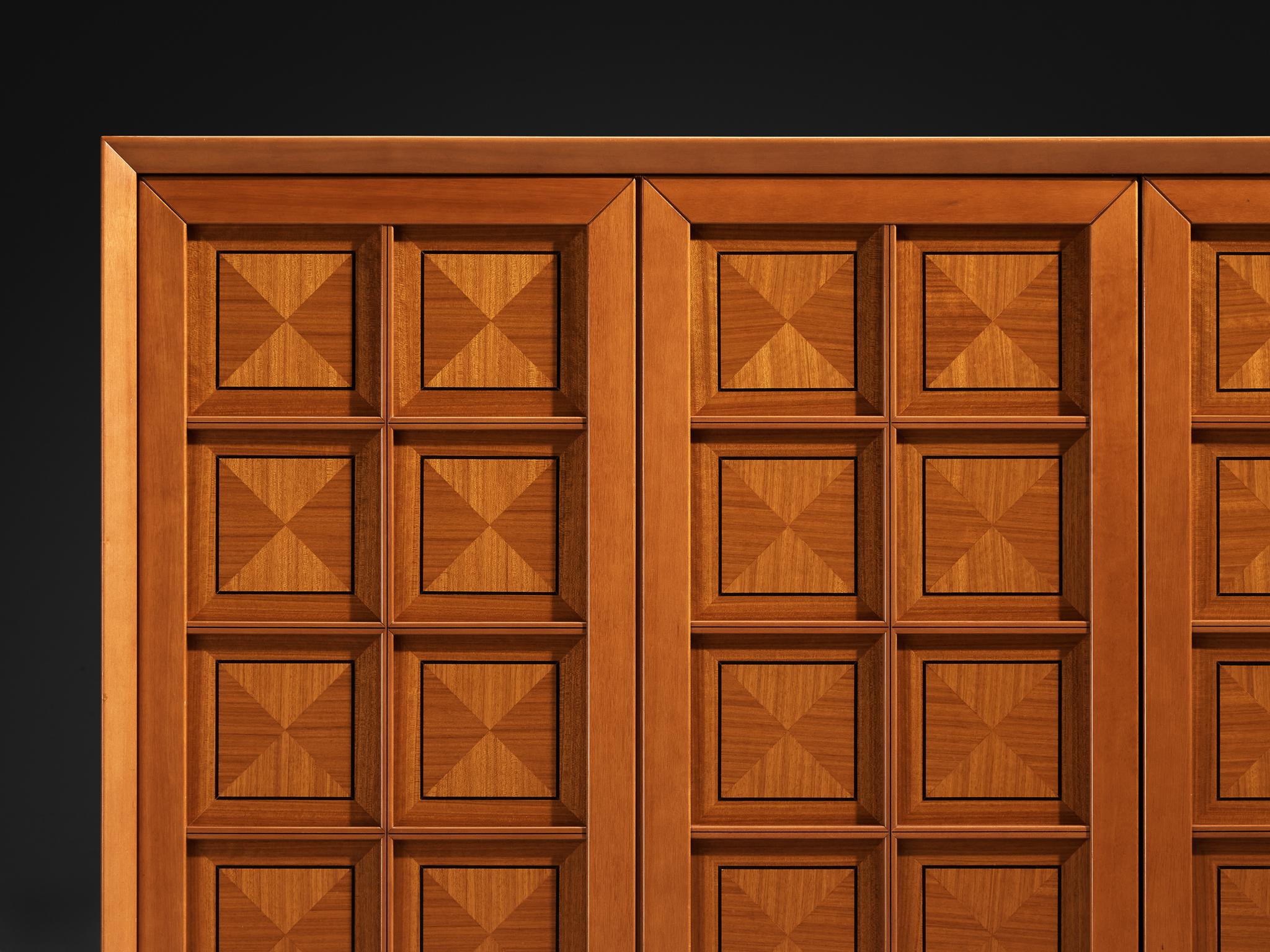 Italian Post-Modern Sideboard with Geometric Front case pieces and storage cabinets Morentz