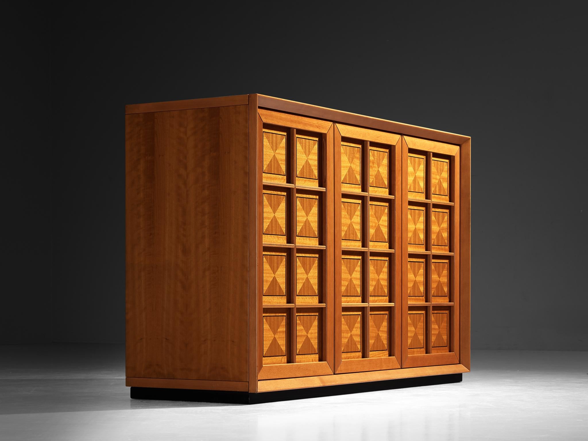 Italian Post-Modern Sideboard with Geometric Front case pieces and storage cabinets Morentz