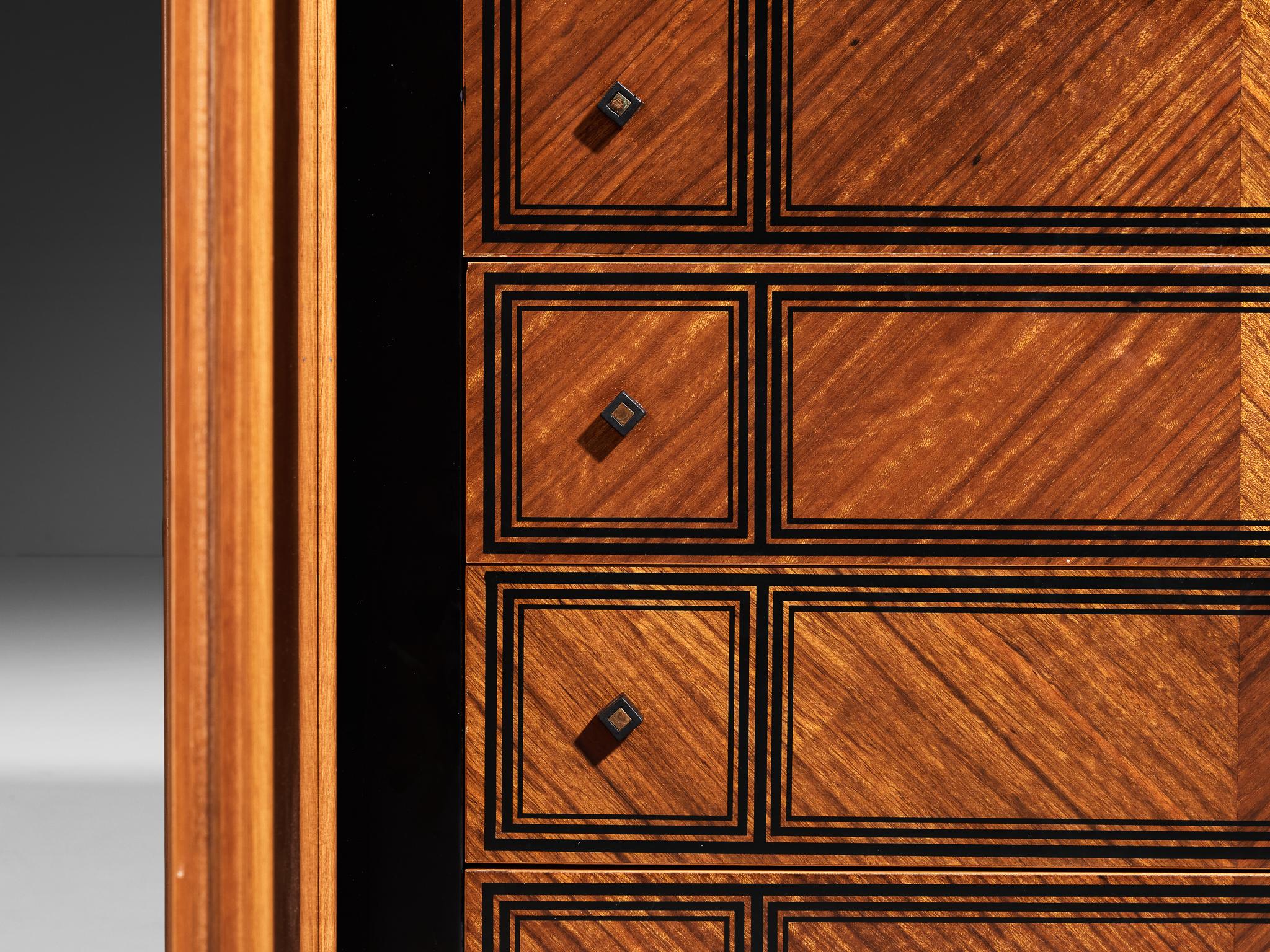 Italian Post-Modern Sideboard with Geometric Front case pieces and storage cabinets Morentz