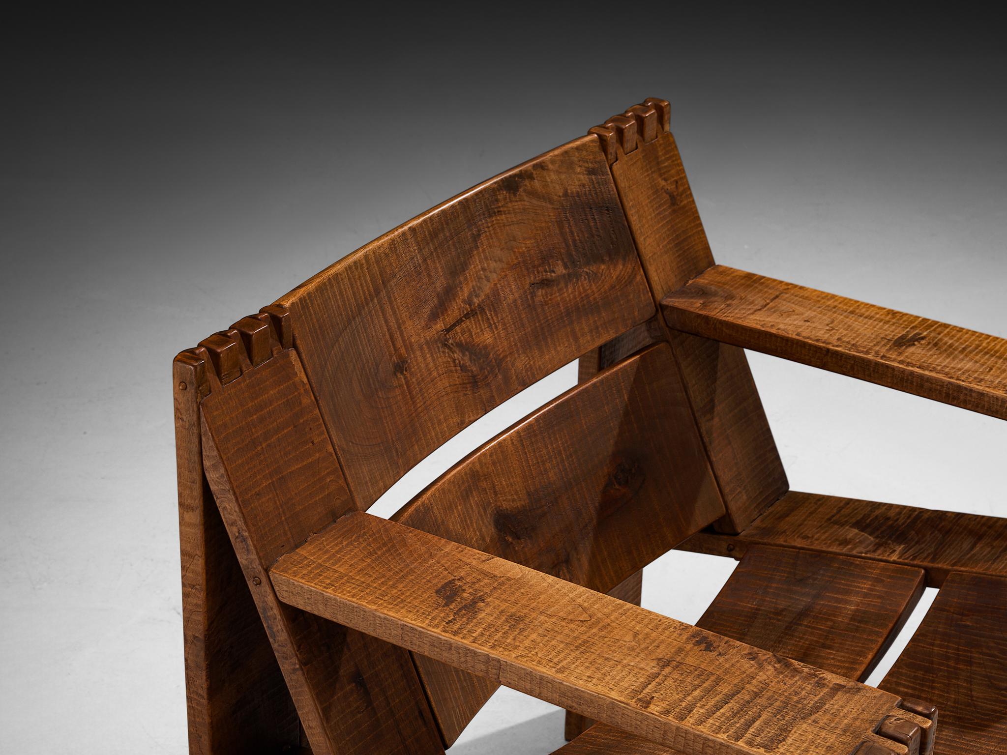 Giuseppe Rivadossi for Officina Rivadossi 'Rocca' Lounge Chair in Walnut seating Morentz