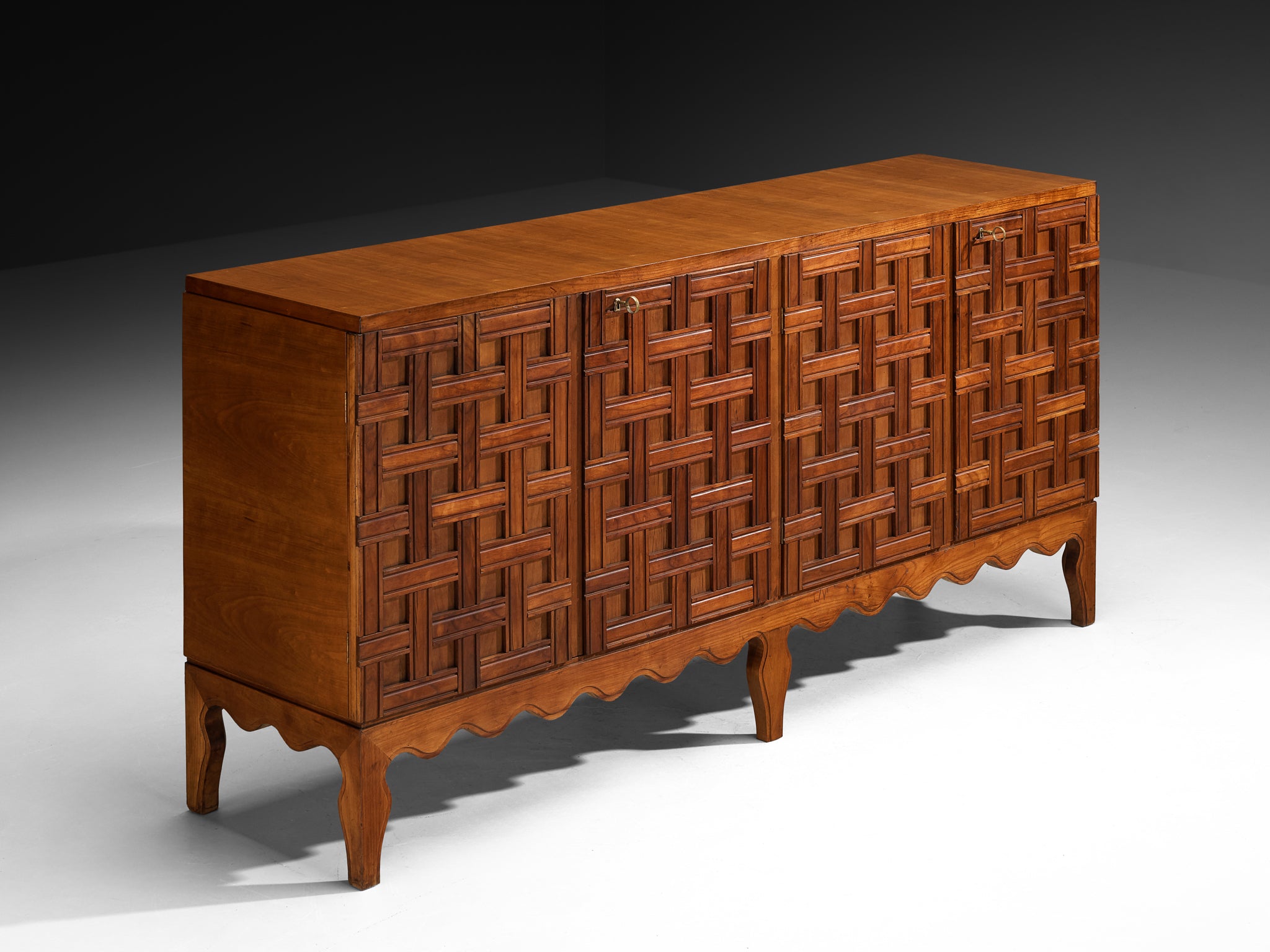 Rare Paolo Buffa Sideboard in Cherry Case pieces and storage cabinets Morentz