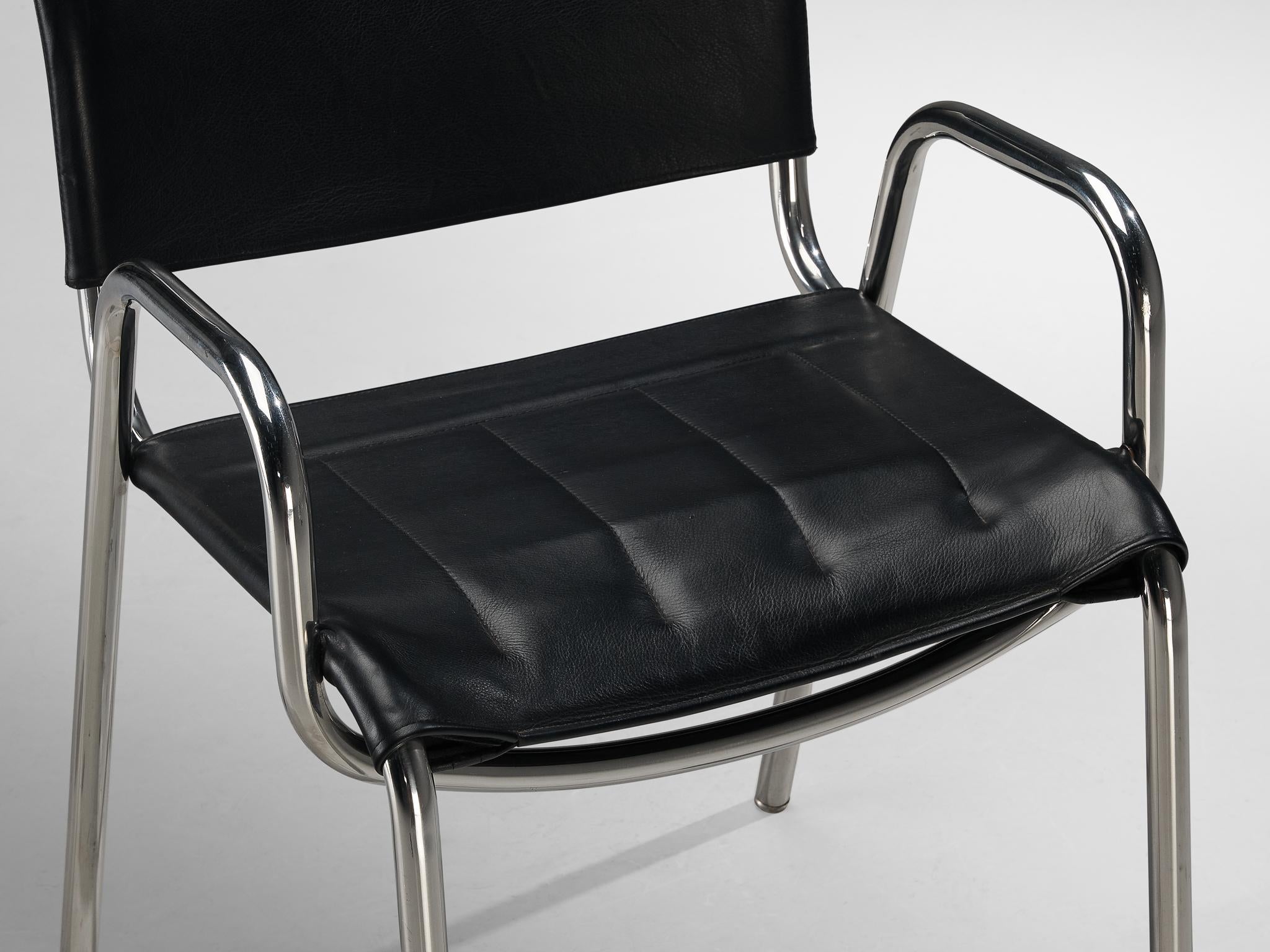 Achille Castiglioni for Zanotta Set of Twelve 'Castiglia' Dining Chairs seating Morentz