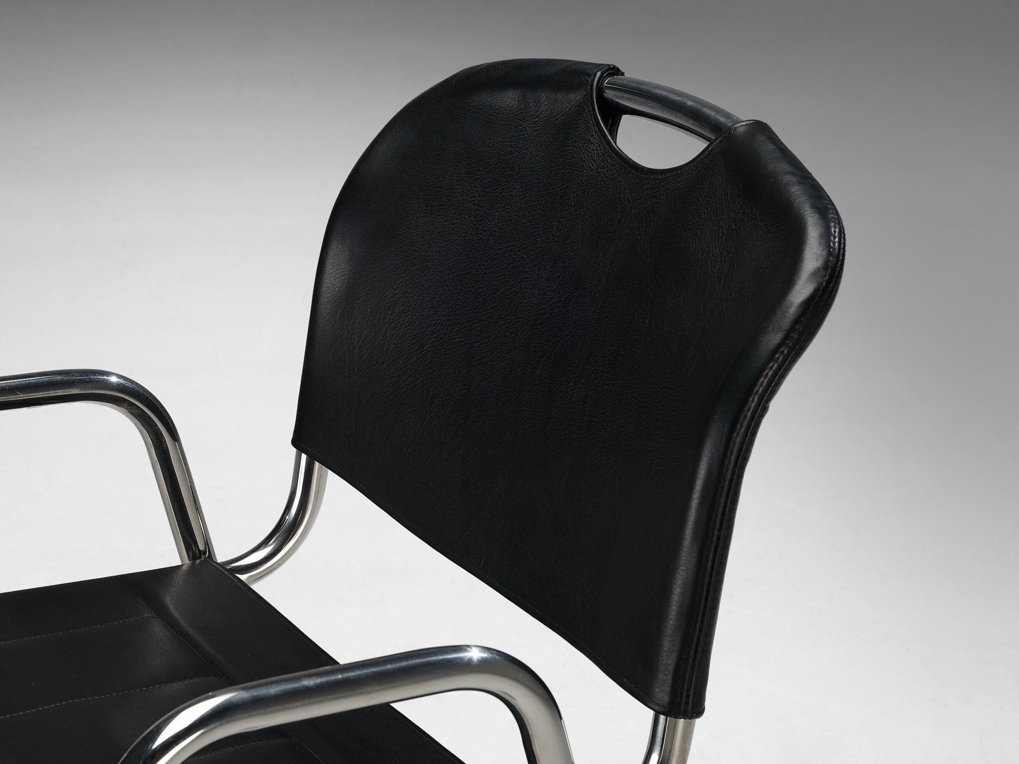 Achille Castiglioni for Zanotta Set of Twelve 'Castiglia' Dining Chairs seating Morentz