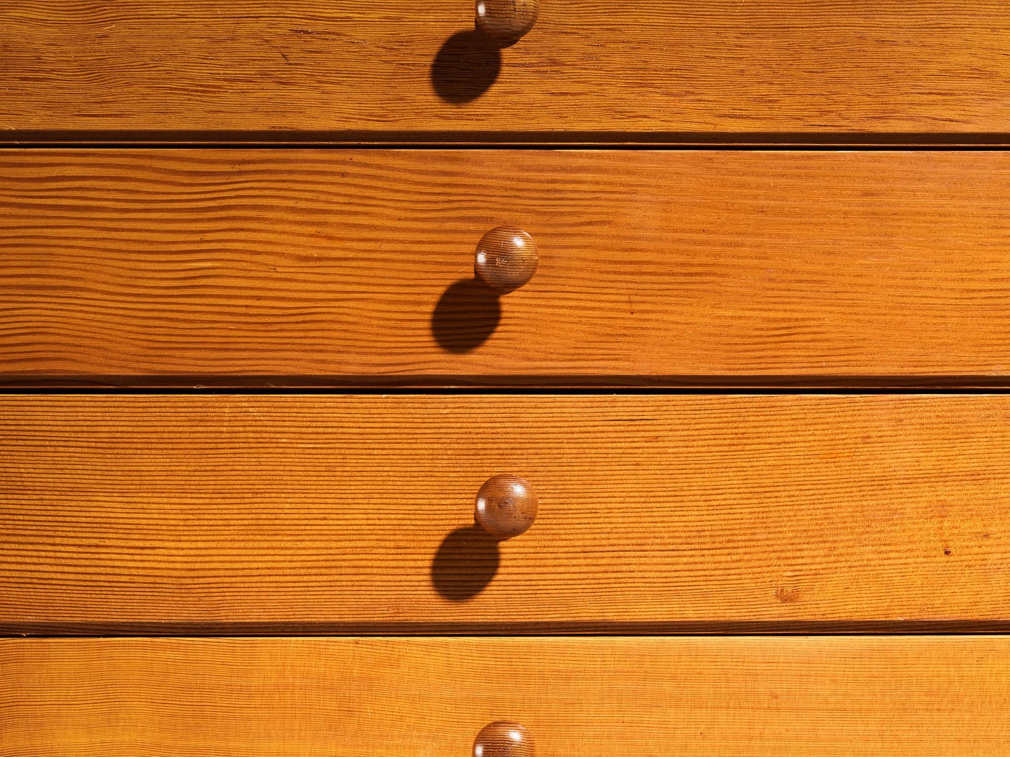 Jørgen Magnussen for Peder Pedersen Chest of Drawers in Pine and Iron case pieces and storage cabinets Morentz