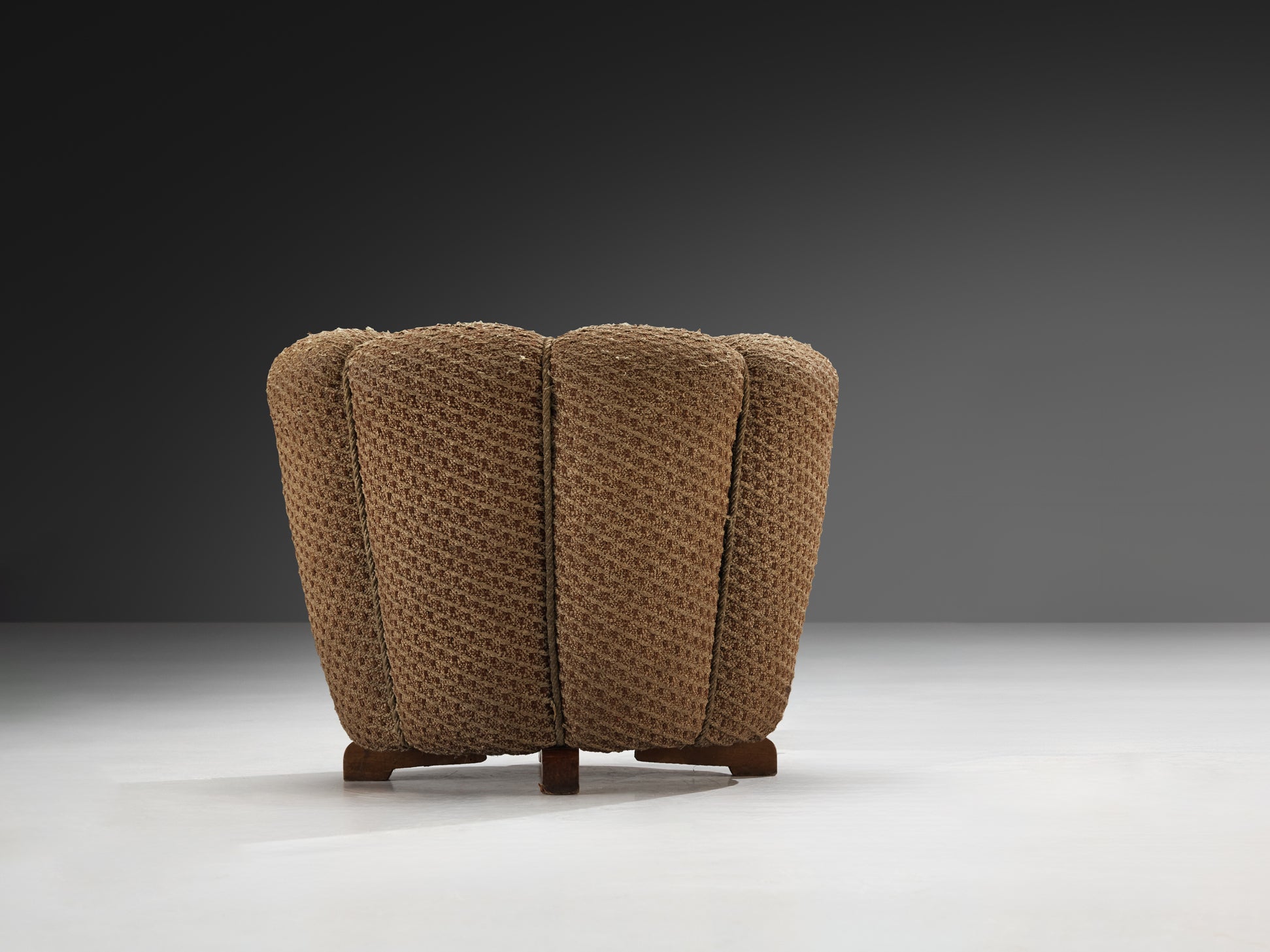 Jindrich Halabala Stool in Decorative Upholstery Seating Morentz