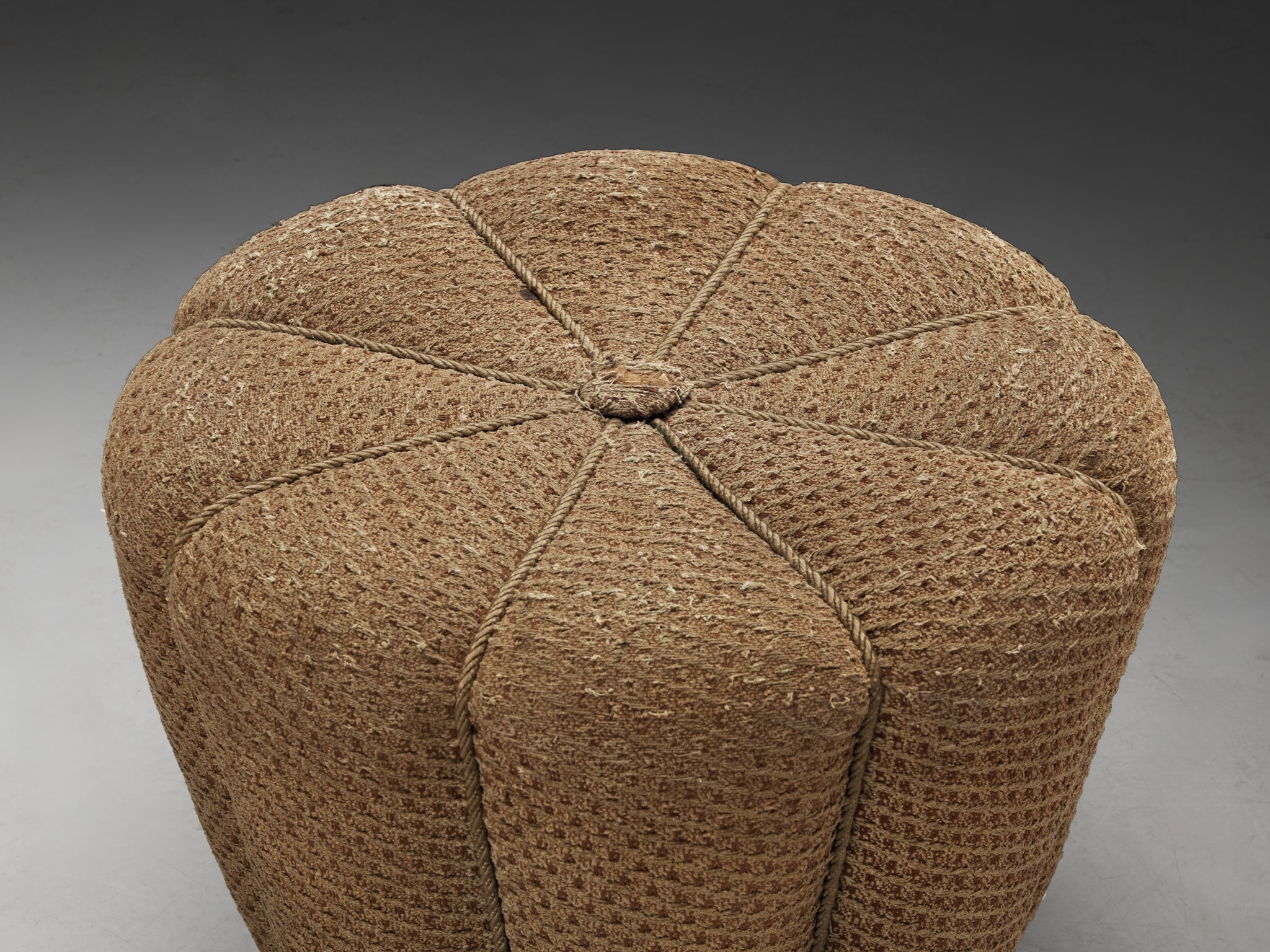 Jindrich Halabala Stool in Decorative Upholstery Seating Morentz