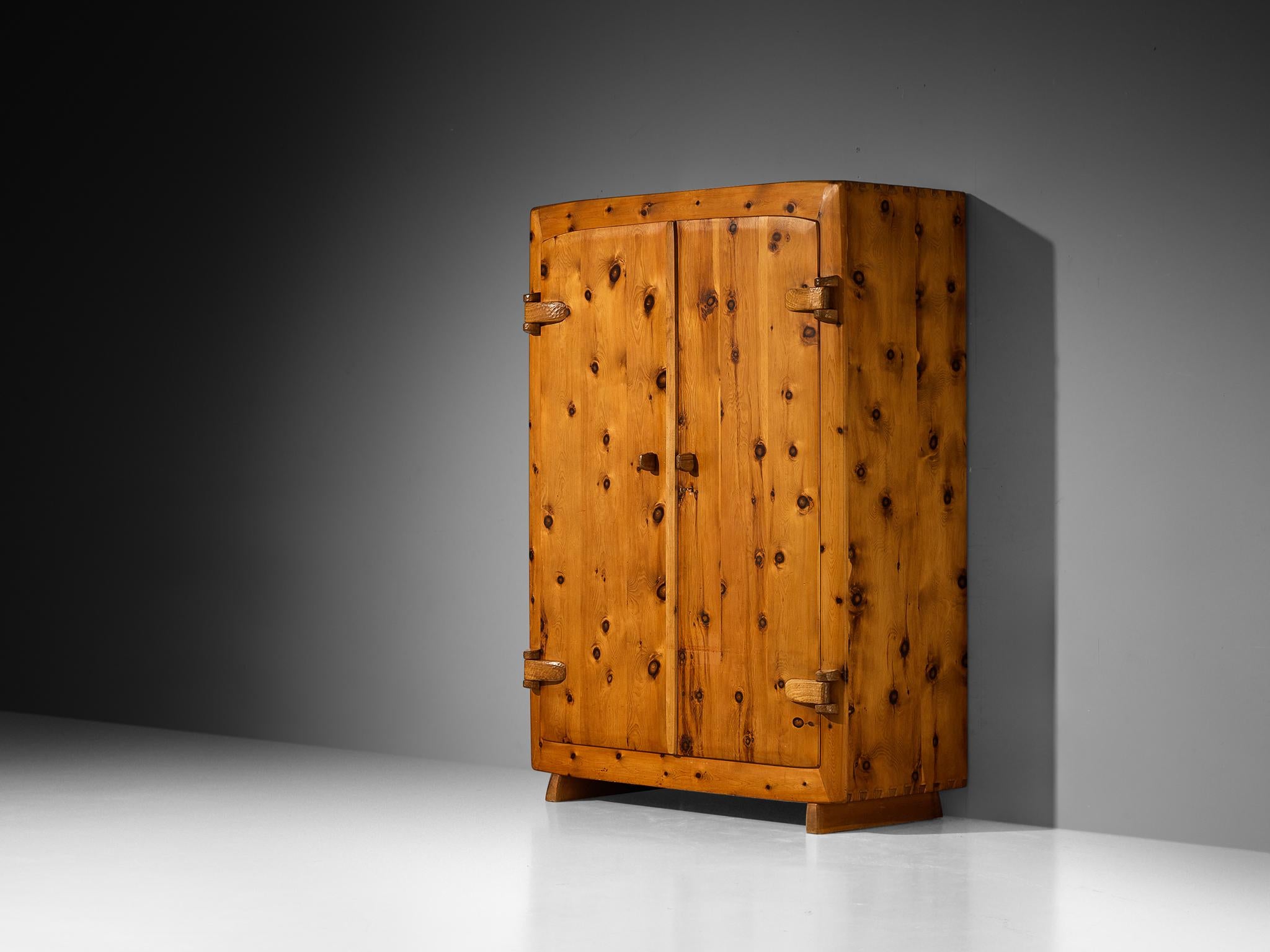 Franz Xaver Sproll Hand-Crafted Large Cabinet in Solid Pine case pieces and storage cabinets Morentz
