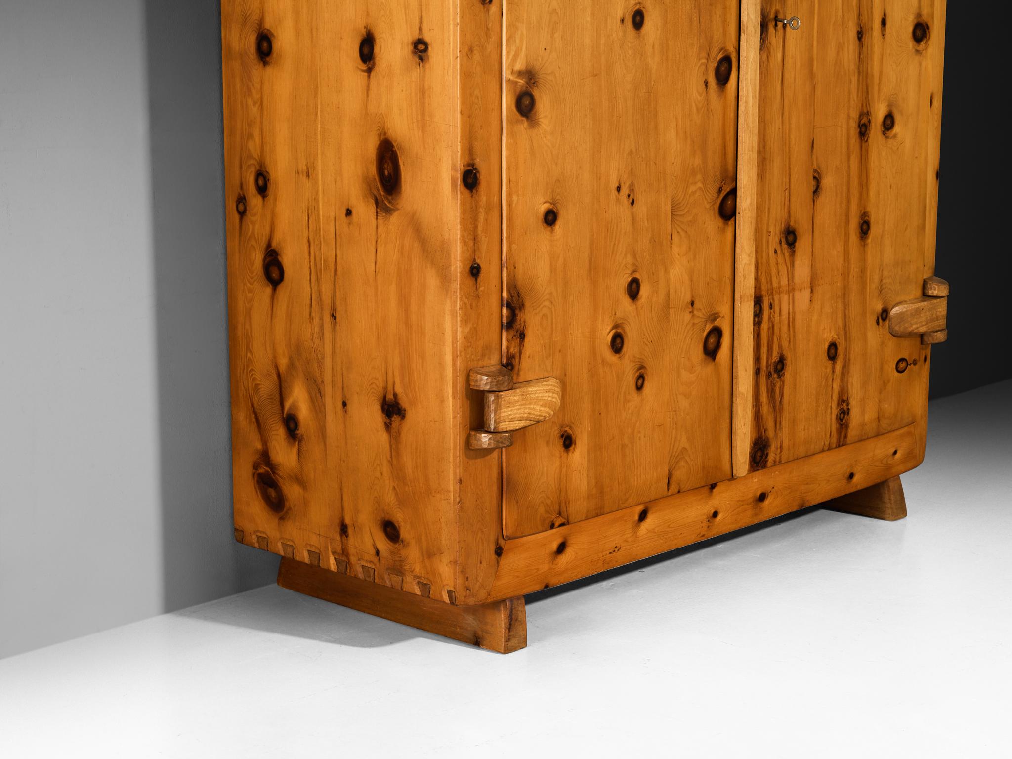 Franz Xaver Sproll Hand-Crafted Large Cabinet in Solid Pine case pieces and storage cabinets Morentz