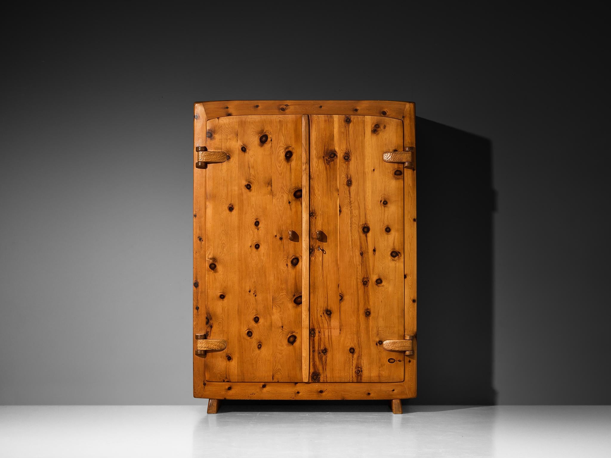 Franz Xaver Sproll Hand-Crafted Large Cabinet in Solid Pine case pieces and storage cabinets Morentz