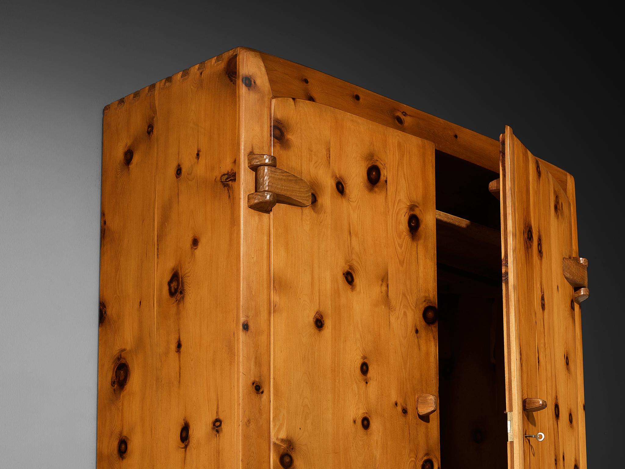 Franz Xaver Sproll Hand-Crafted Large Cabinet in Solid Pine case pieces and storage cabinets Morentz