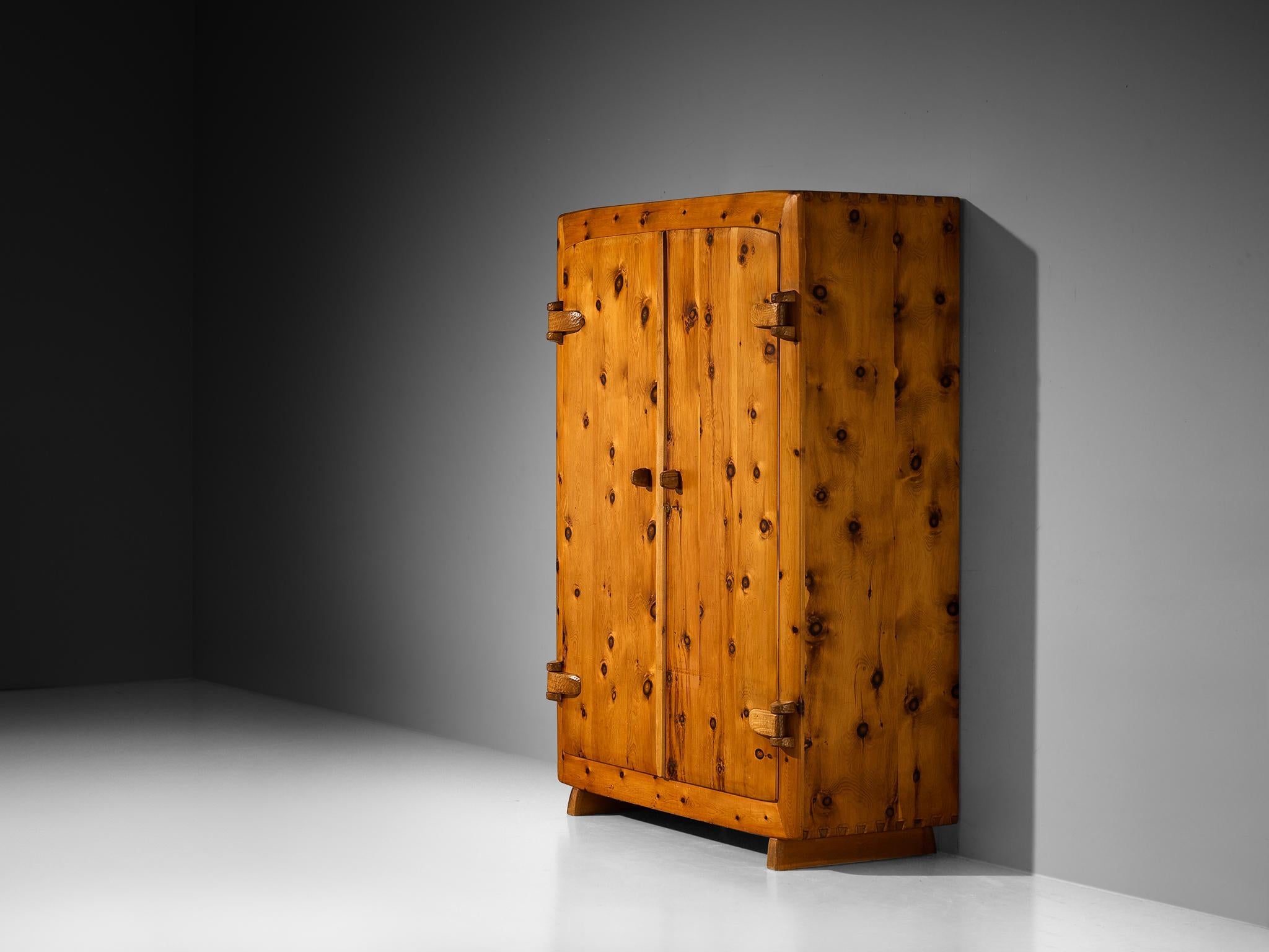 Franz Xaver Sproll Hand-Crafted Large Cabinet in Solid Pine case pieces and storage cabinets Morentz