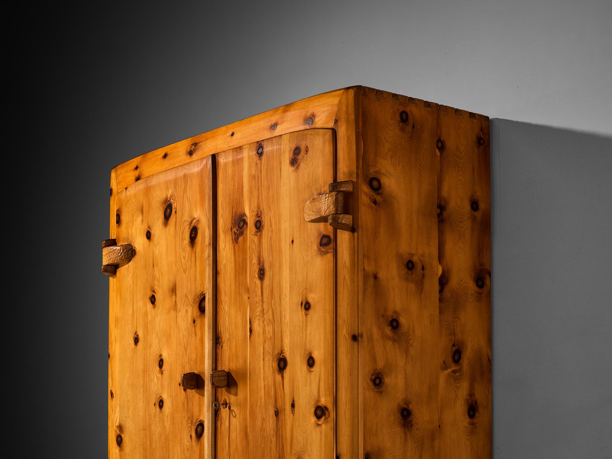 Franz Xaver Sproll Hand-Crafted Large Cabinet in Solid Pine case pieces and storage cabinets Morentz