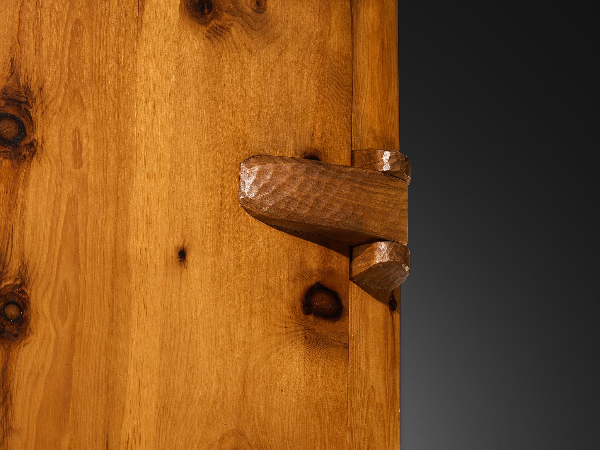 Franz Xaver Sproll Hand-Crafted Large Cabinet in Solid Pine case pieces and storage cabinets Morentz