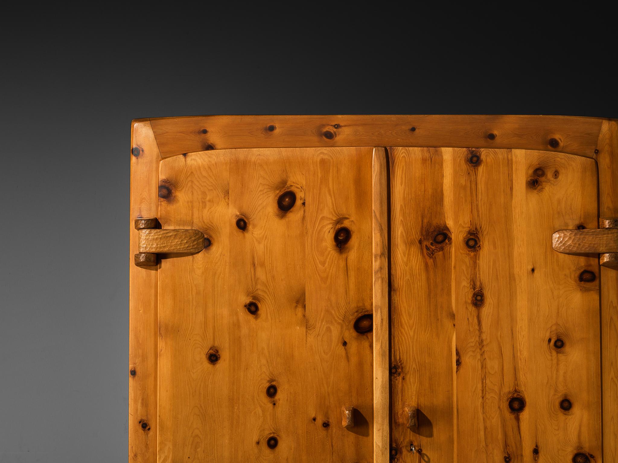 Franz Xaver Sproll Hand-Crafted Large Cabinet in Solid Pine case pieces and storage cabinets Morentz
