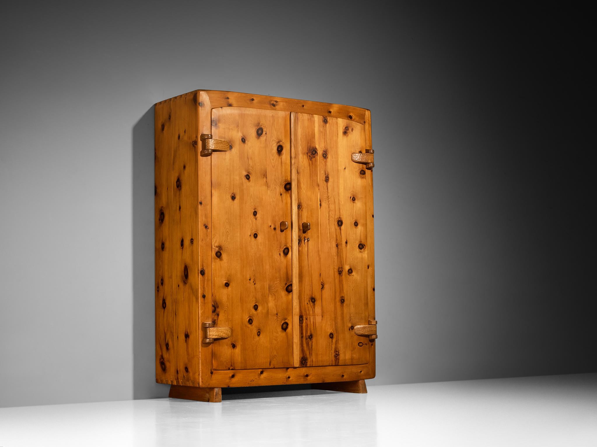 Franz Xaver Sproll Hand-Crafted Large Cabinet in Solid Pine case pieces and storage cabinets Morentz