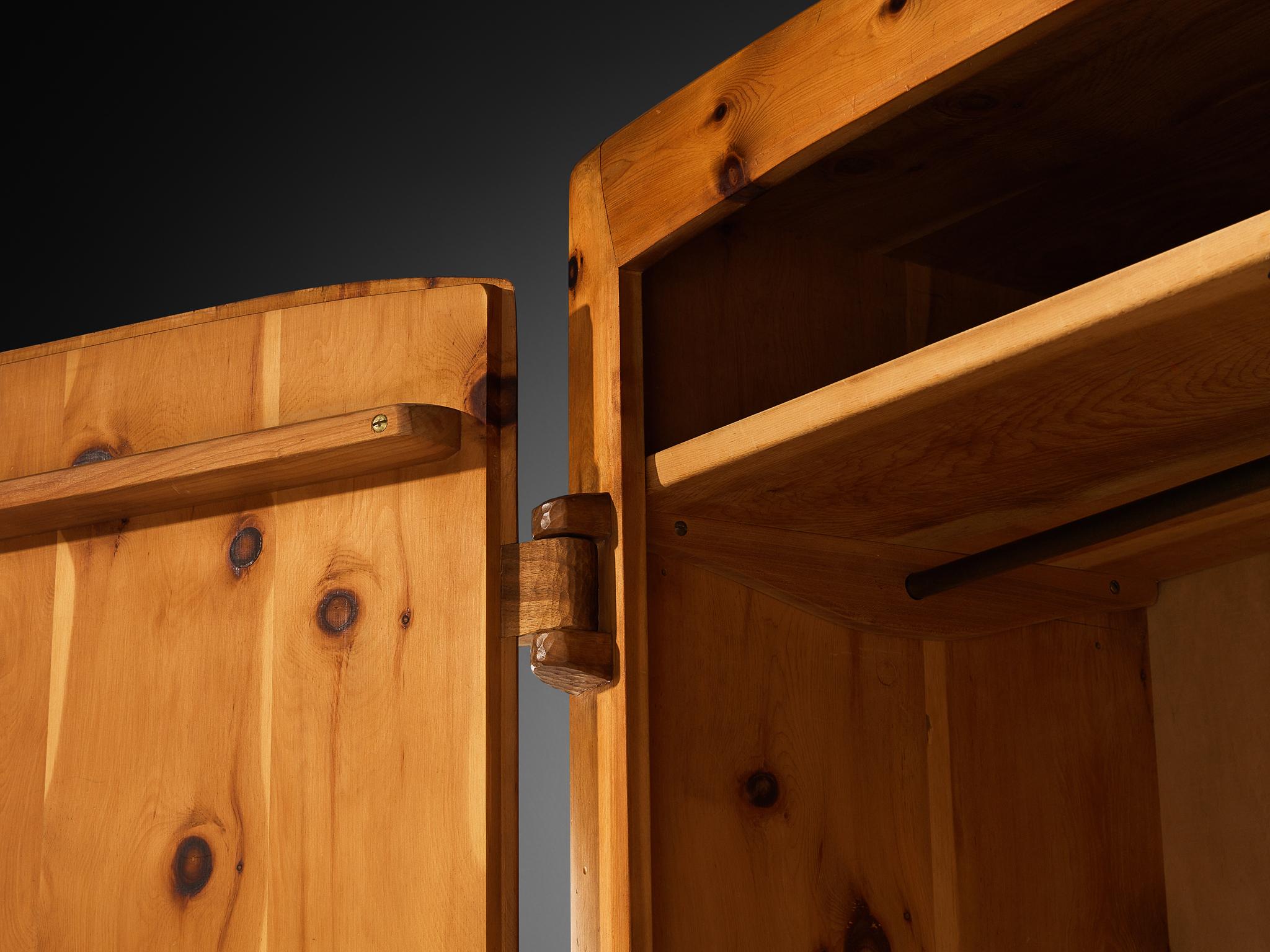 Franz Xaver Sproll Hand-Crafted Large Cabinet in Solid Pine case pieces and storage cabinets Morentz