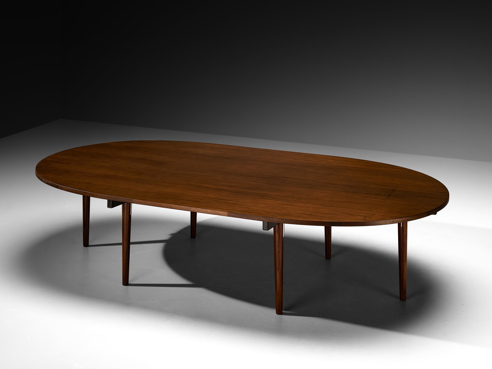 Hans Wegner for Johannes Hansen Rare Large Dining or Conference Table in Mahogany Tables Morentz