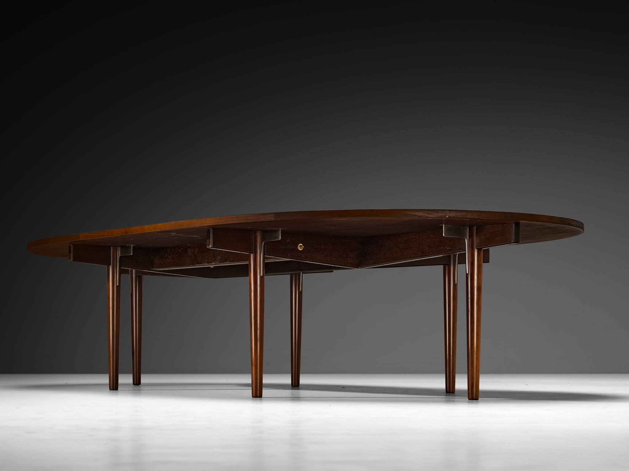 Hans Wegner for Johannes Hansen Rare Large Dining or Conference Table in Mahogany Tables Morentz