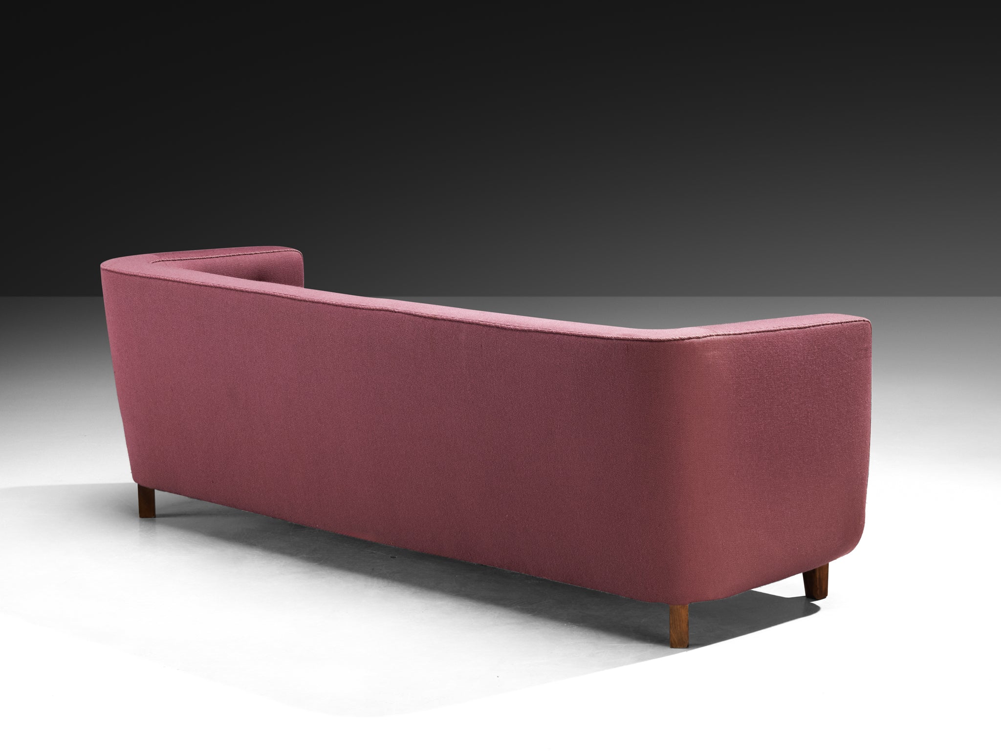 1930s Danish Three Seat Sofa in Soft Purple Colored Fabric Seating Morentz
