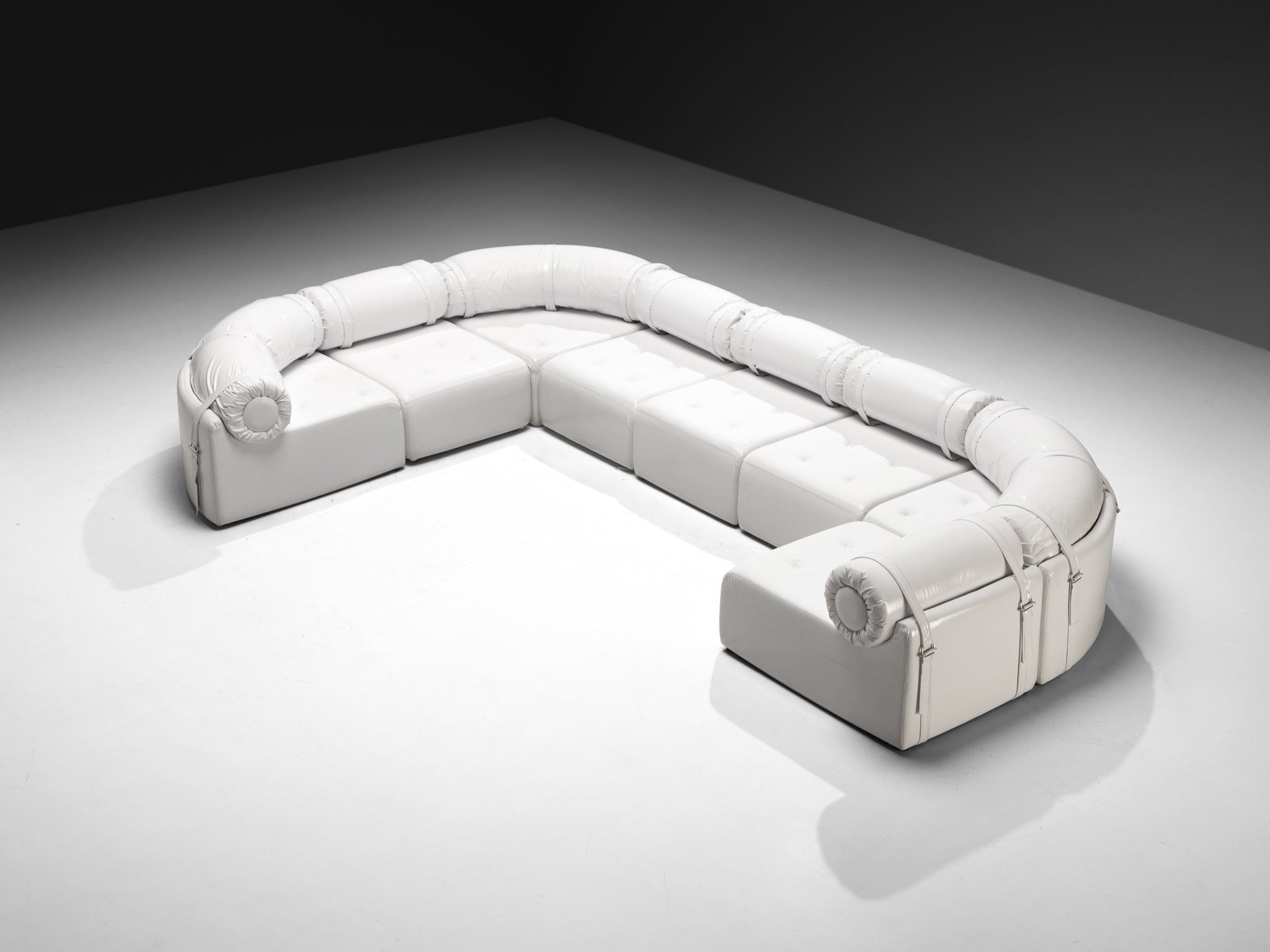 French Postmodern Steiner 'Swany' Modular Sofa seating Morentz