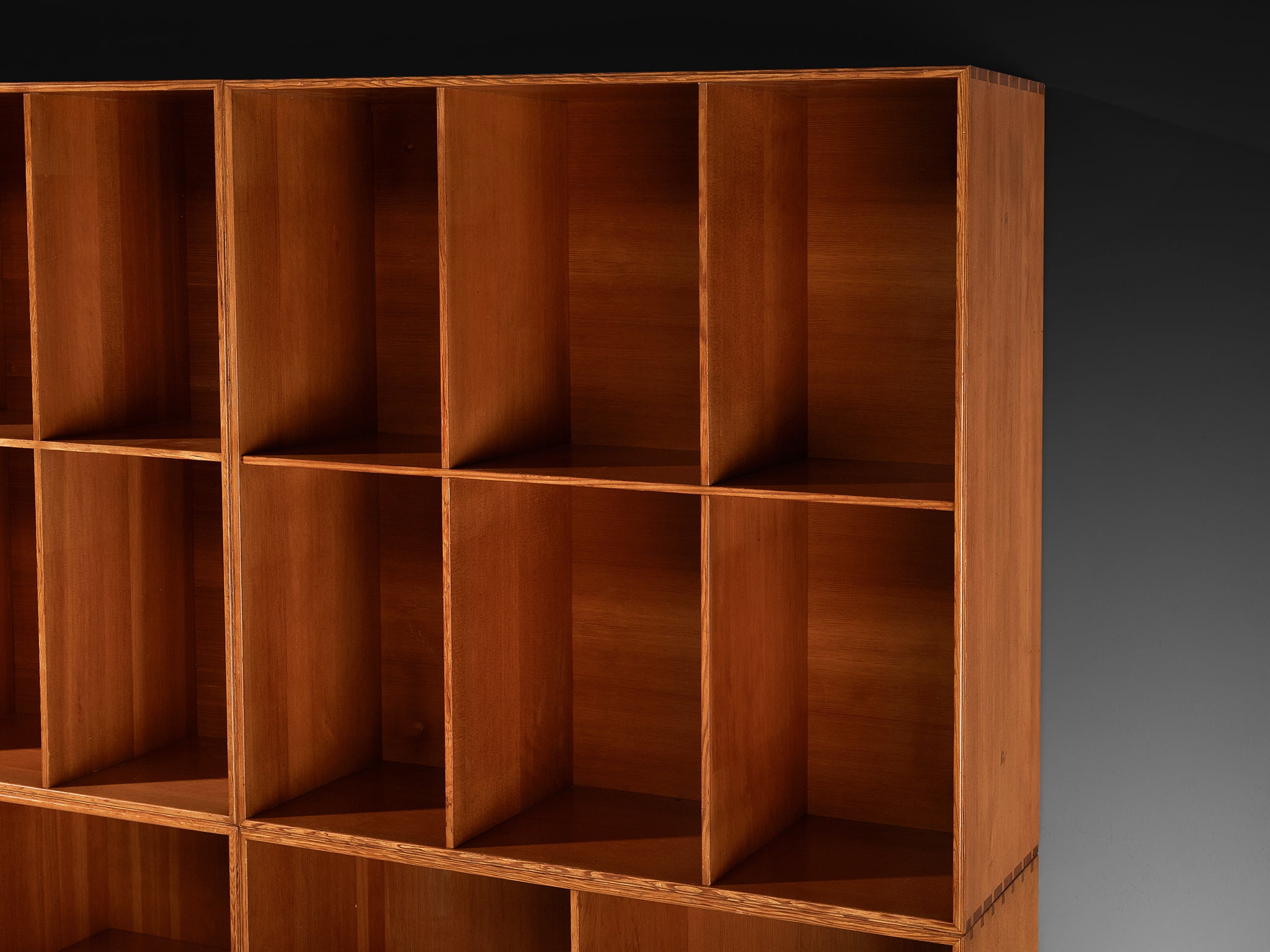 Mogens Koch for Rud Radmussen Modular Bookcase in Pine Case pieces and storage cabinets Morentz