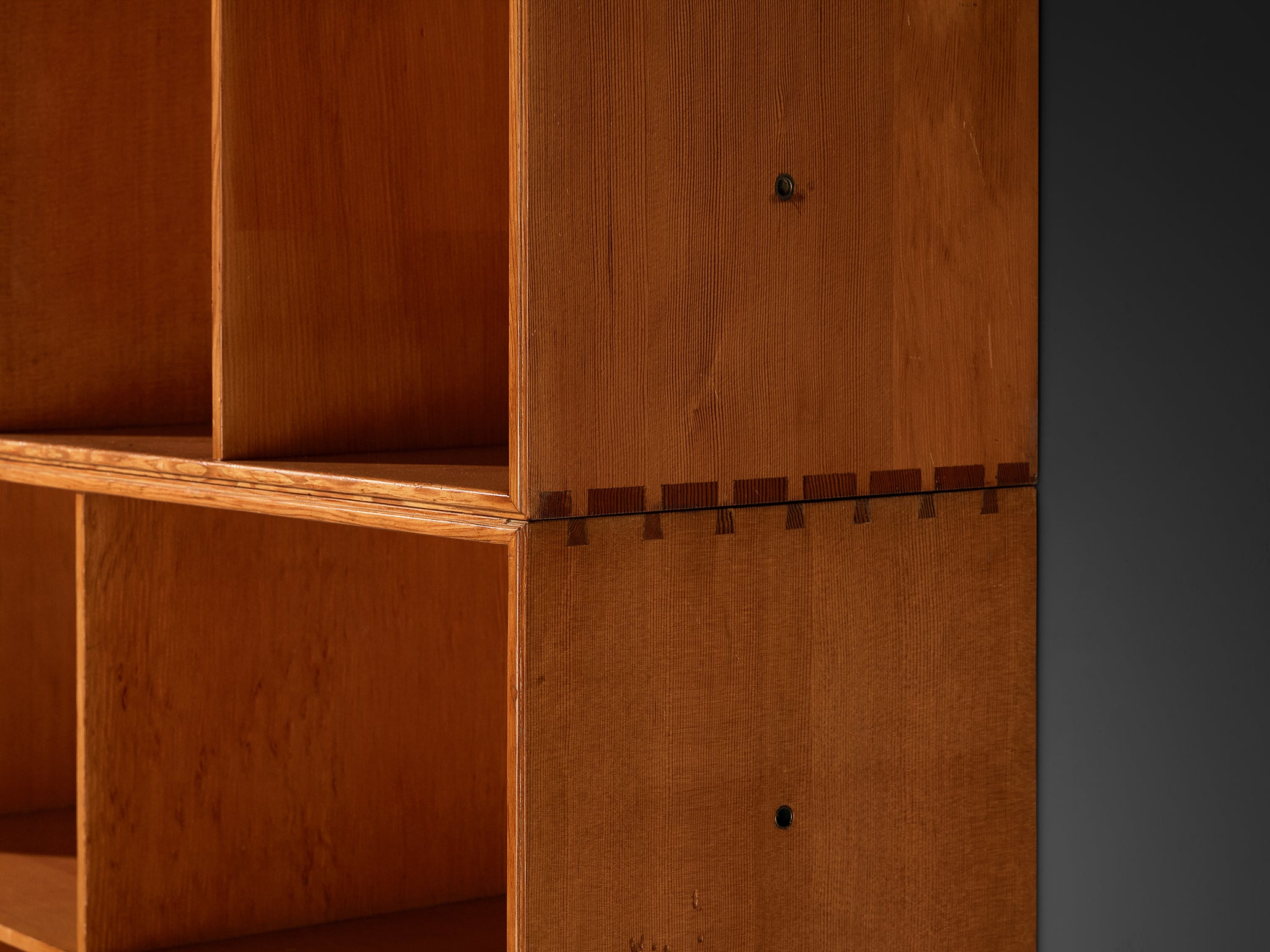Mogens Koch for Rud Radmussen Modular Bookcase in Pine Case pieces and storage cabinets Morentz
