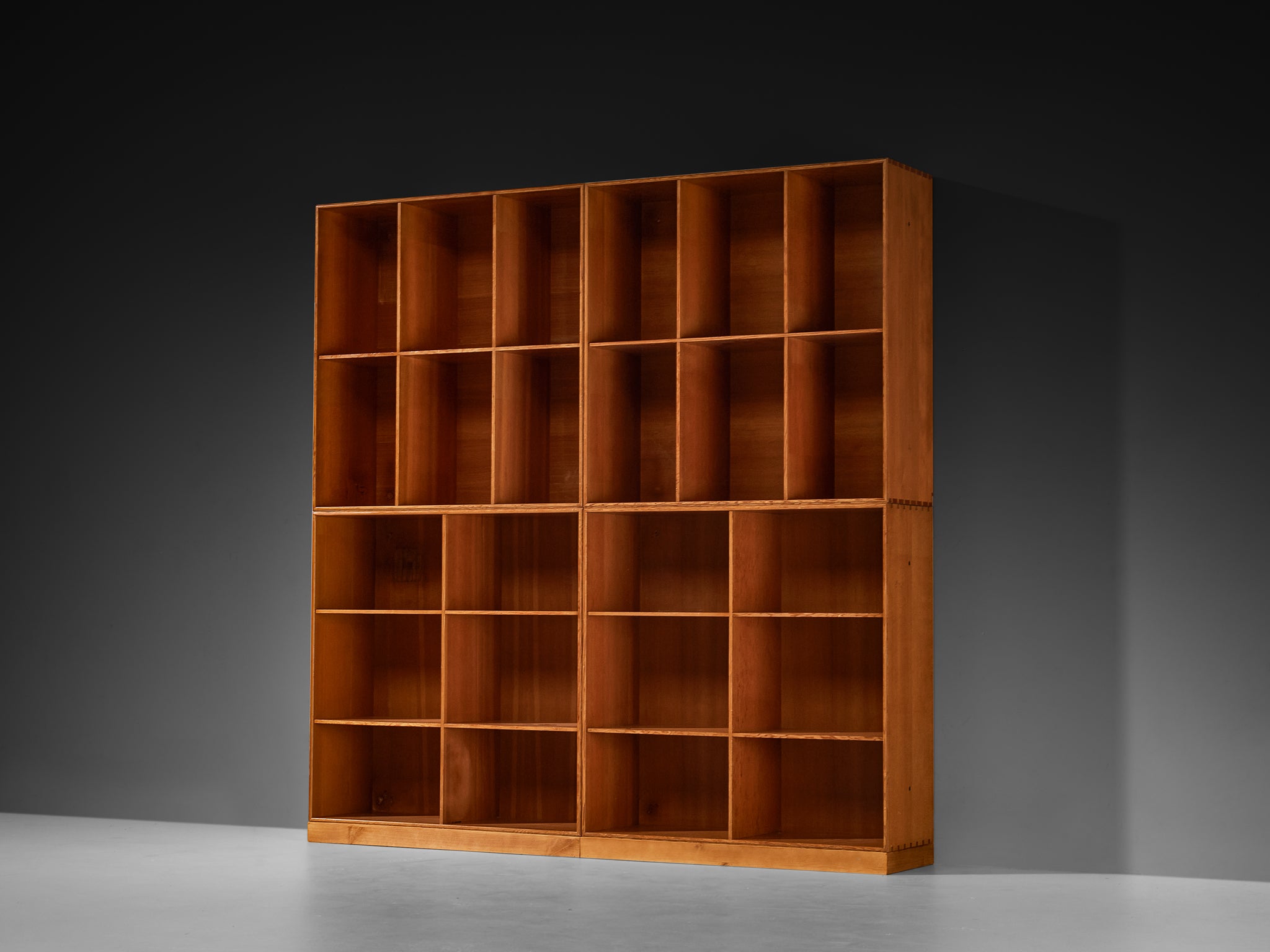 Mogens Koch for Rud Radmussen Modular Bookcase in Pine Case pieces and storage cabinets Morentz