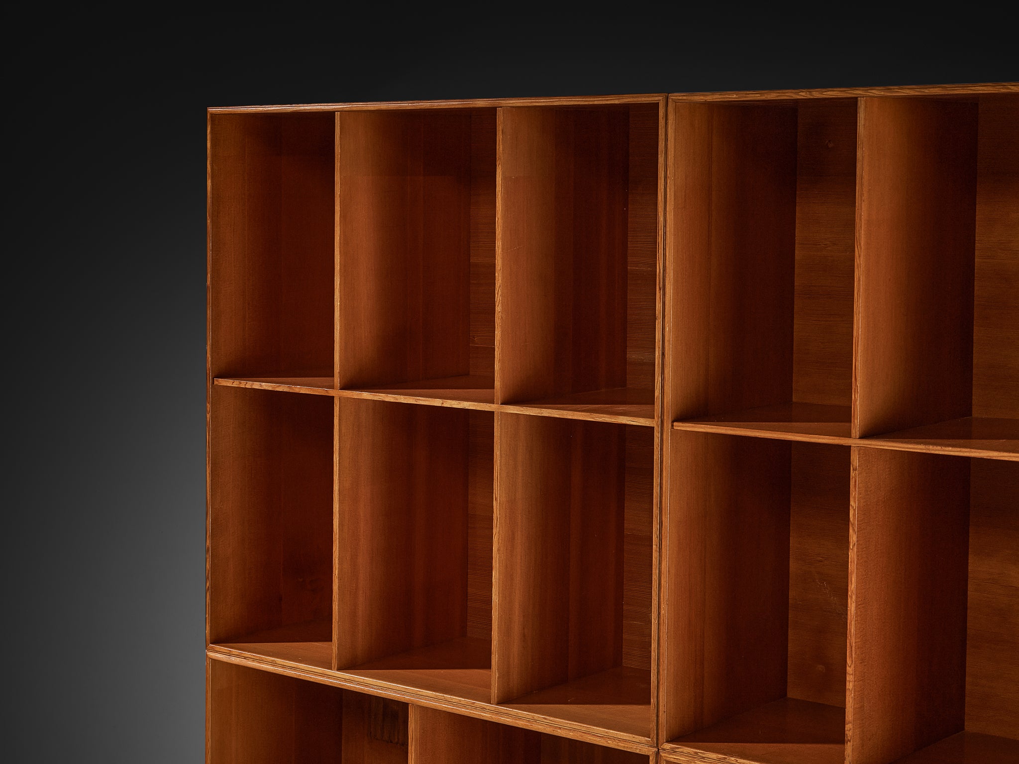Mogens Koch for Rud Radmussen Modular Bookcase in Pine Case pieces and storage cabinets Morentz
