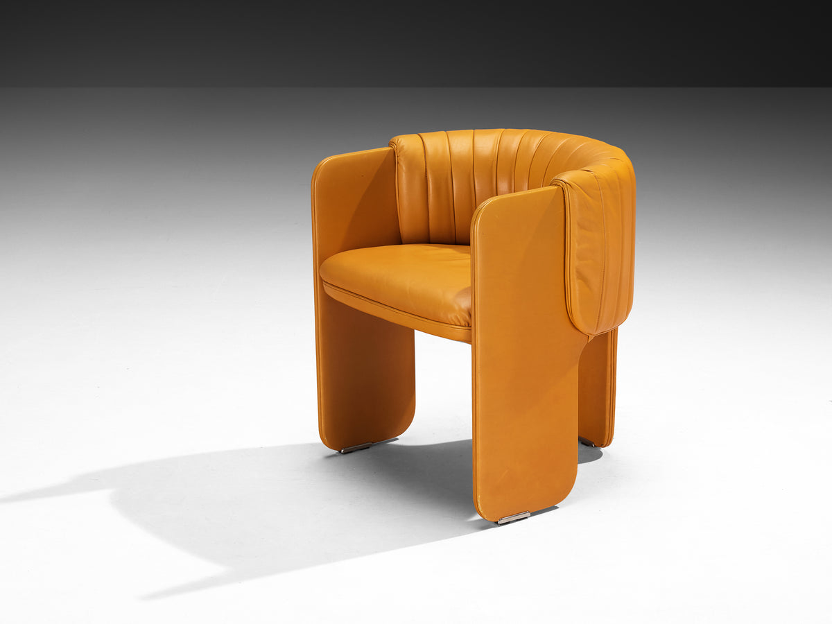 Luigi Massoni for Poltrona Frau Bicolor Set of Ten 'Dinette’ Armchairs in Leather Seating Morentz