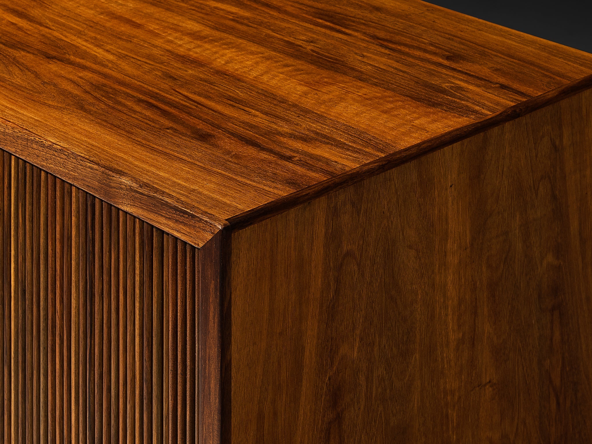 William Watting Sideboard in Walnut with Elegant Tambour Doors tables Morentz