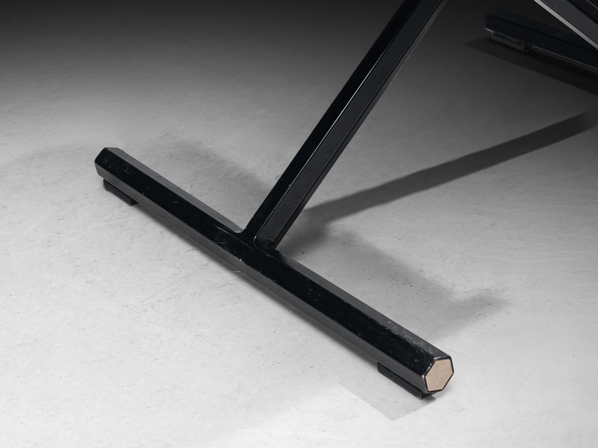 Afra & Tobia Scarpa for Goppion 'Bisante S1' Chair in Black Leather and Steel Seating Morentz