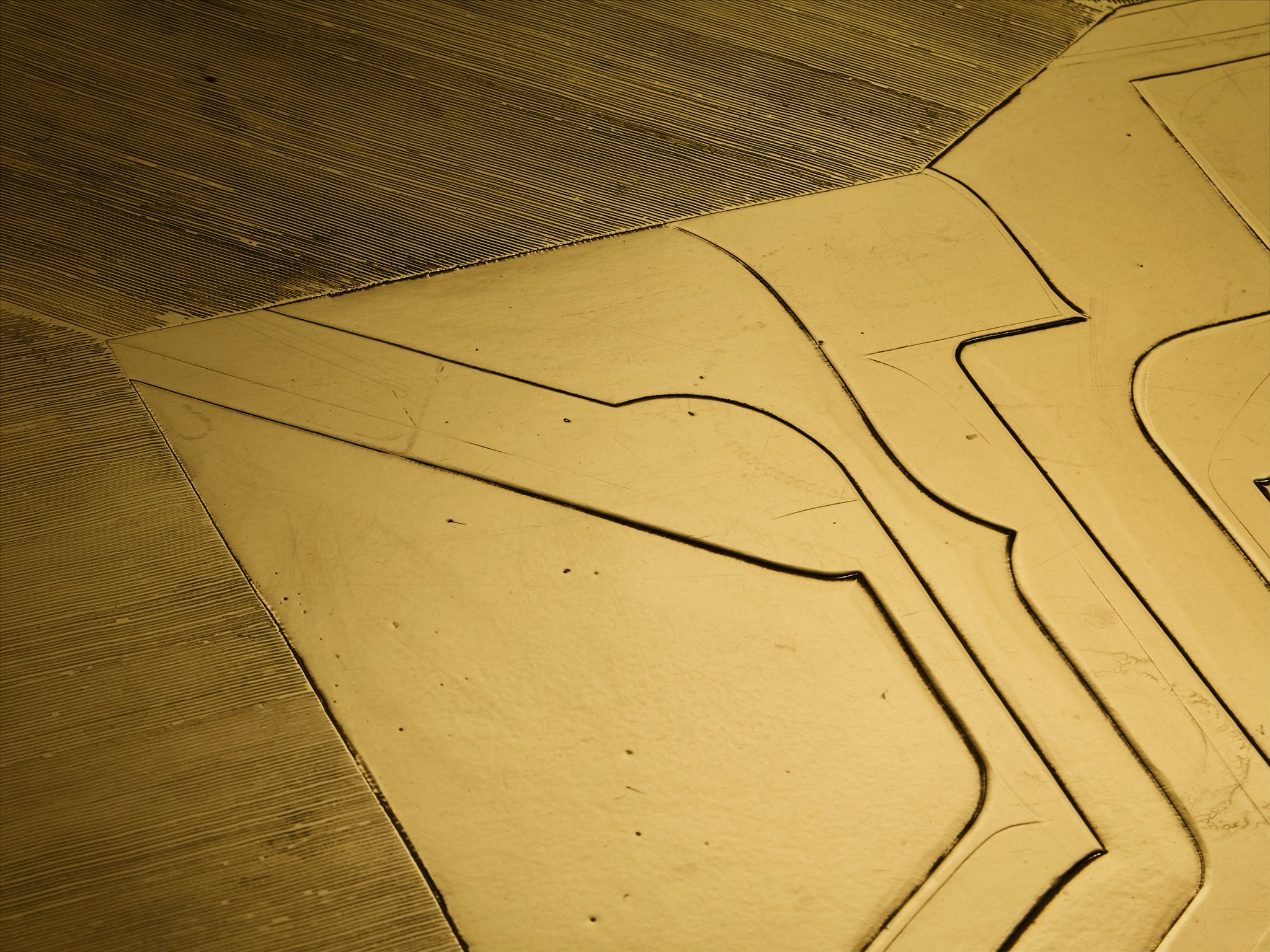 Nadie Jenatzy Coffee Table in Etched Brass Tables Morentz