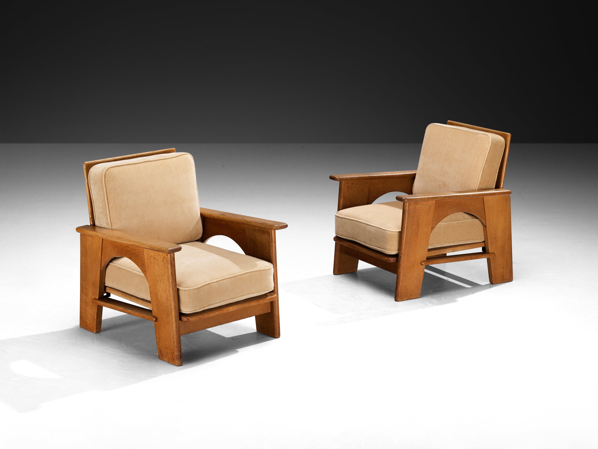 Bas Van Pelt for My Home Lounge Chairs in Oak Seating Morentz