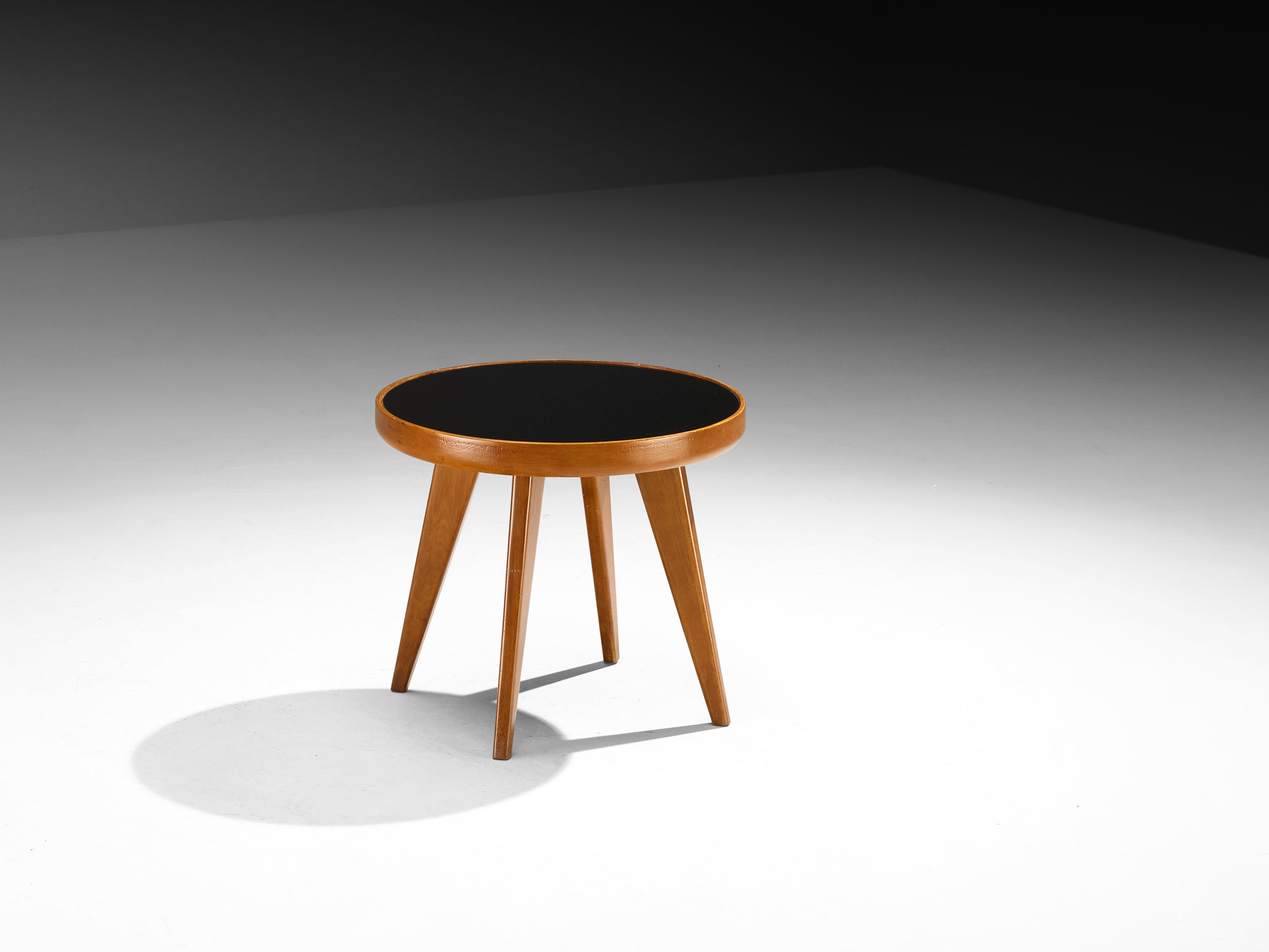 1940s Mid-Century Modern Italian Side Table in Wood and Glass Tables Morentz