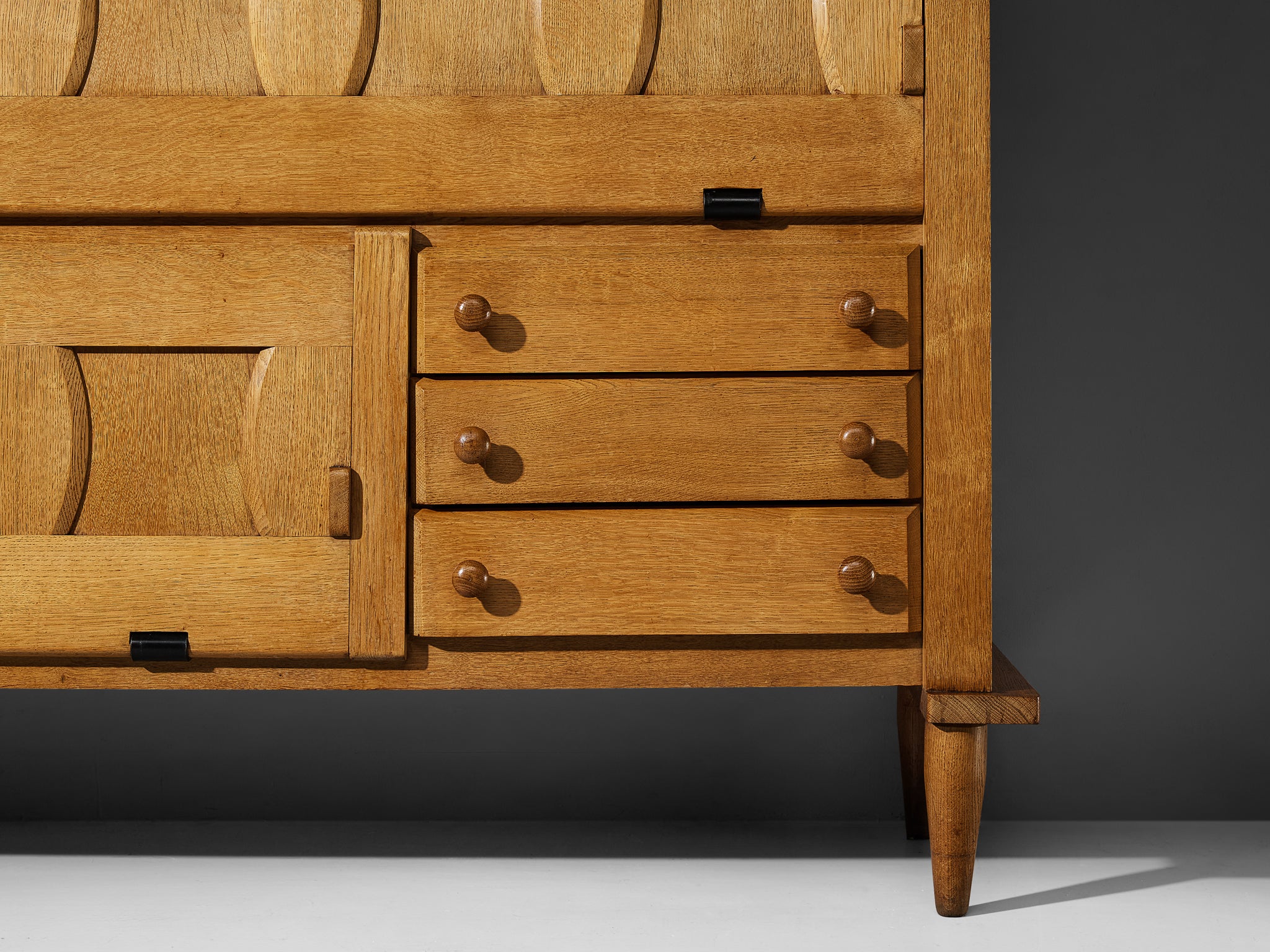Guillerme & Chambron Cabinet in Solid Oak Case pieces and storage cabinets Morentz