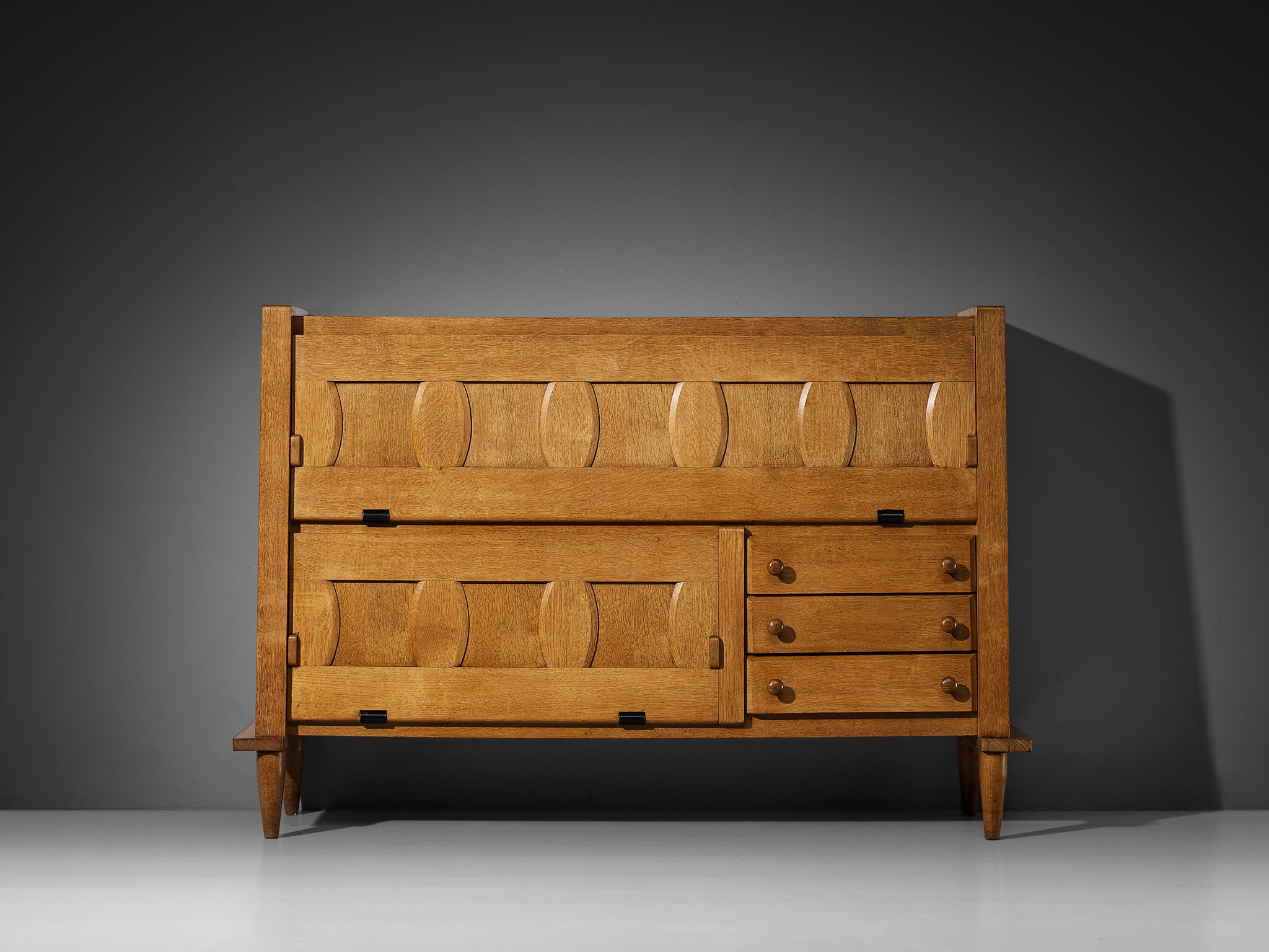 Guillerme & Chambron Cabinet in Solid Oak Case pieces and storage cabinets Morentz