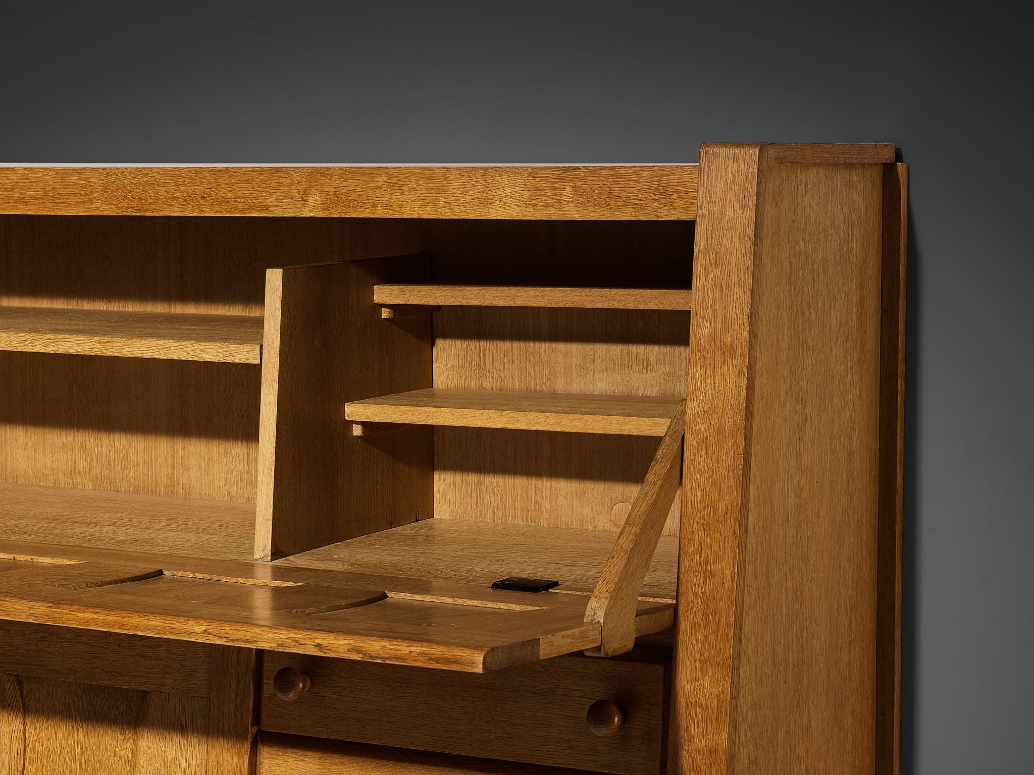 Guillerme & Chambron Cabinet in Solid Oak Case pieces and storage cabinets Morentz