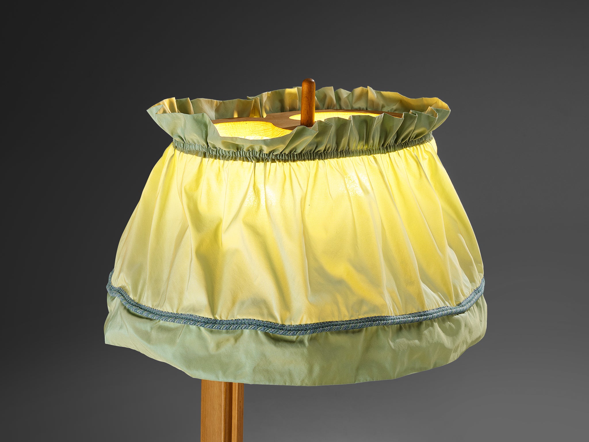 Guillerme & Chambron Floor Lamp with Integrated Side Table Lighting Morentz