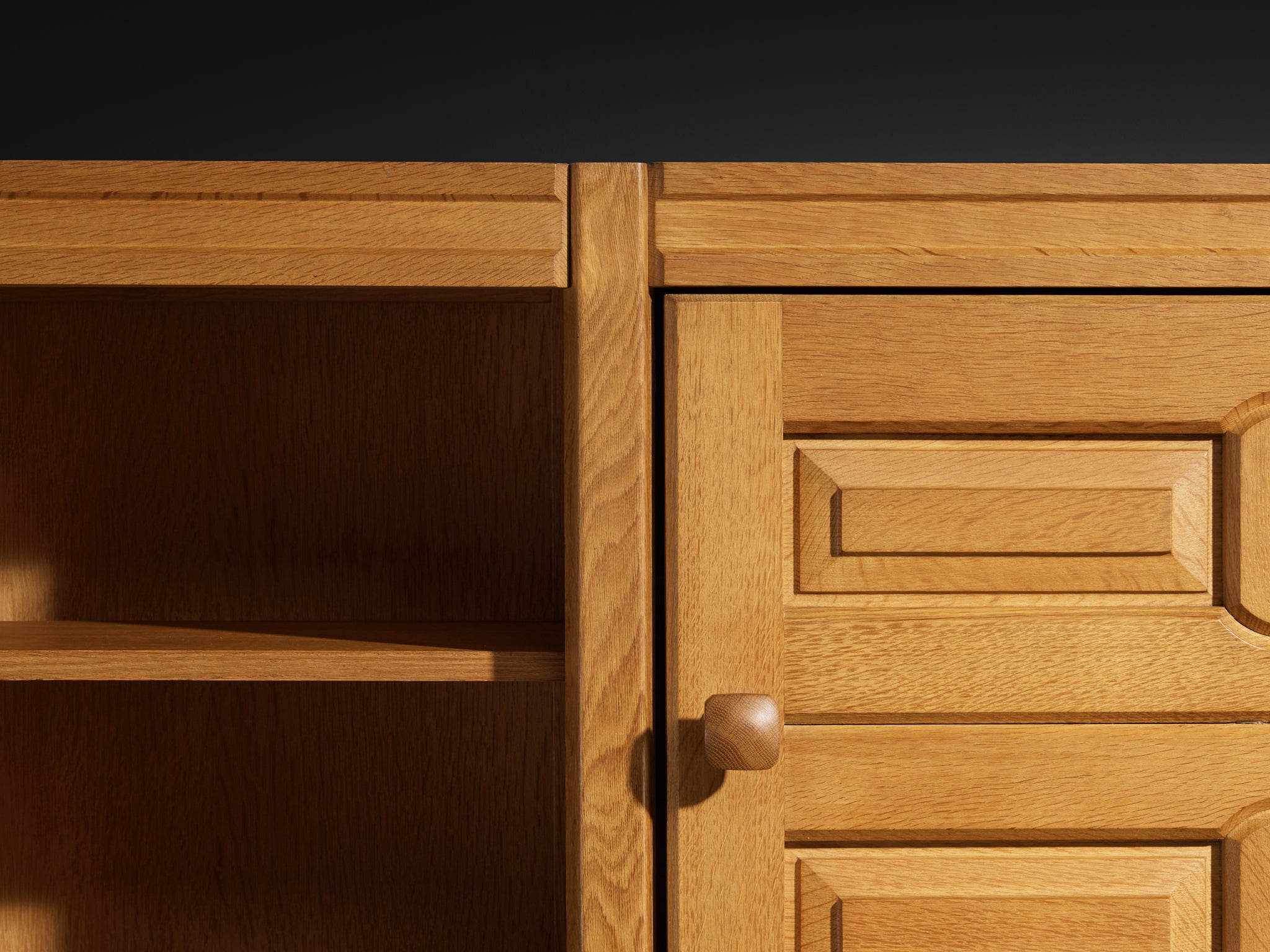 Guillerme & Chambron Cabinet or Cupboard in Solid Oak Case pieces and storage cabinets Morentz