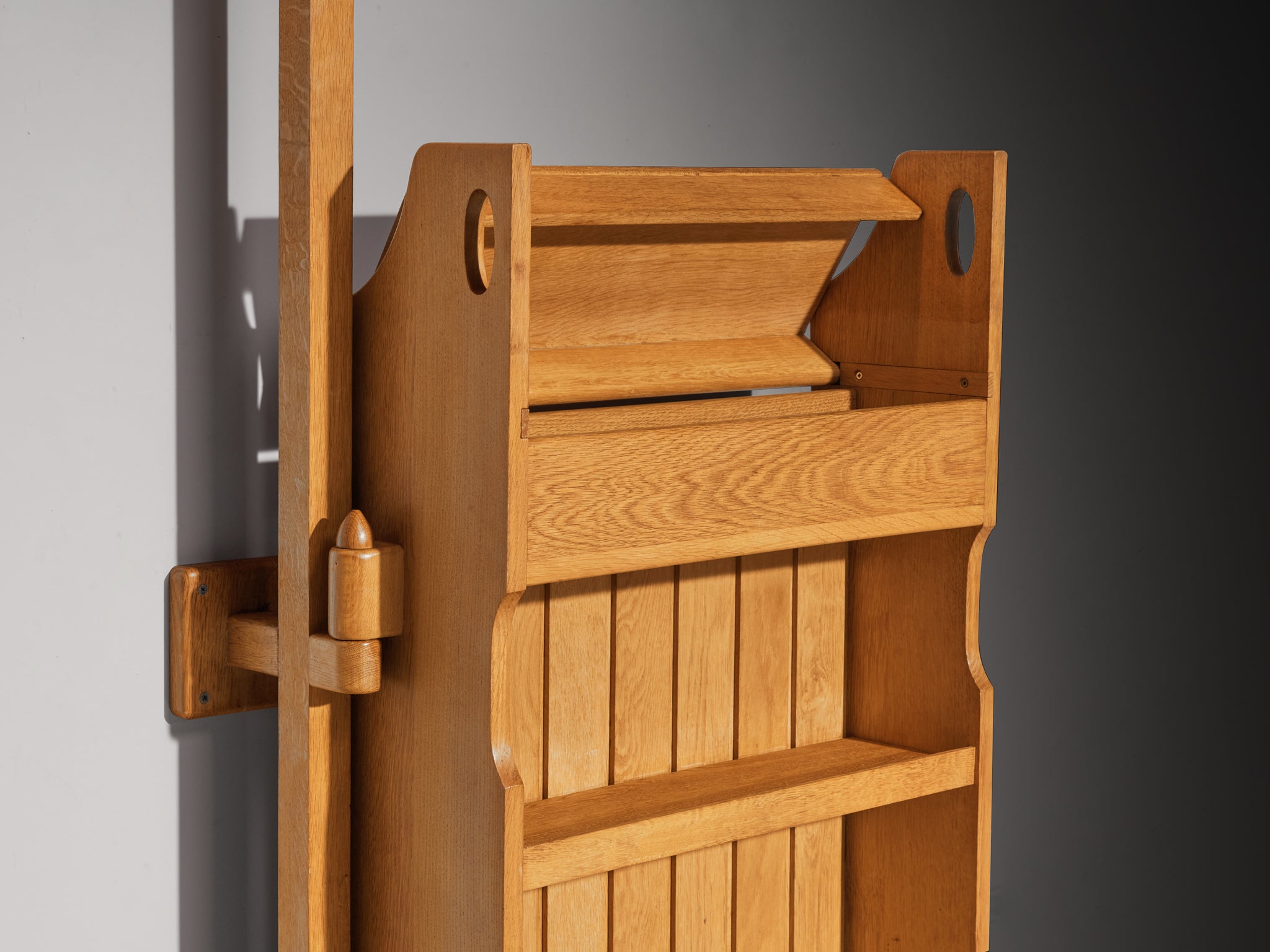 Guillerme & Chambron for Votre Maison Bar with Lamp in Oak Case pieces and storage cabinets Morentz